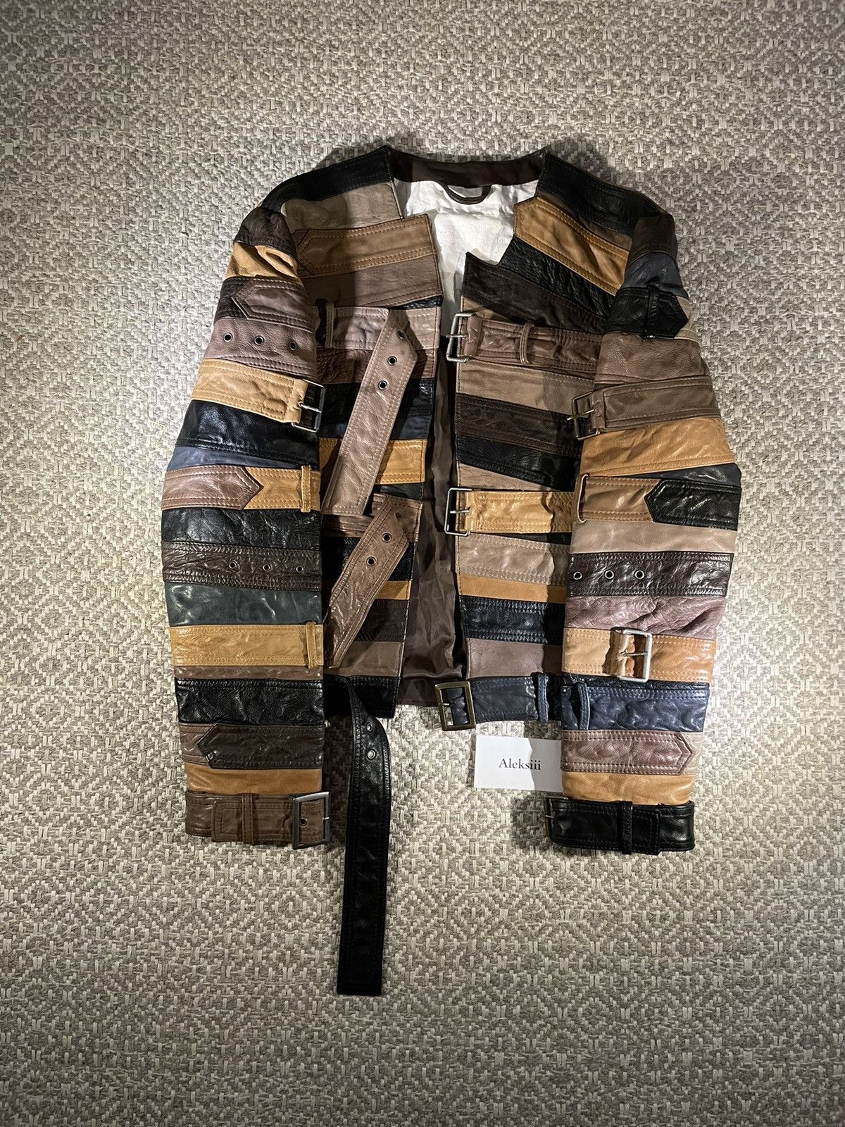 image of H&m Artisanal Belt Jacket in Brown, Men's (Size Medium)