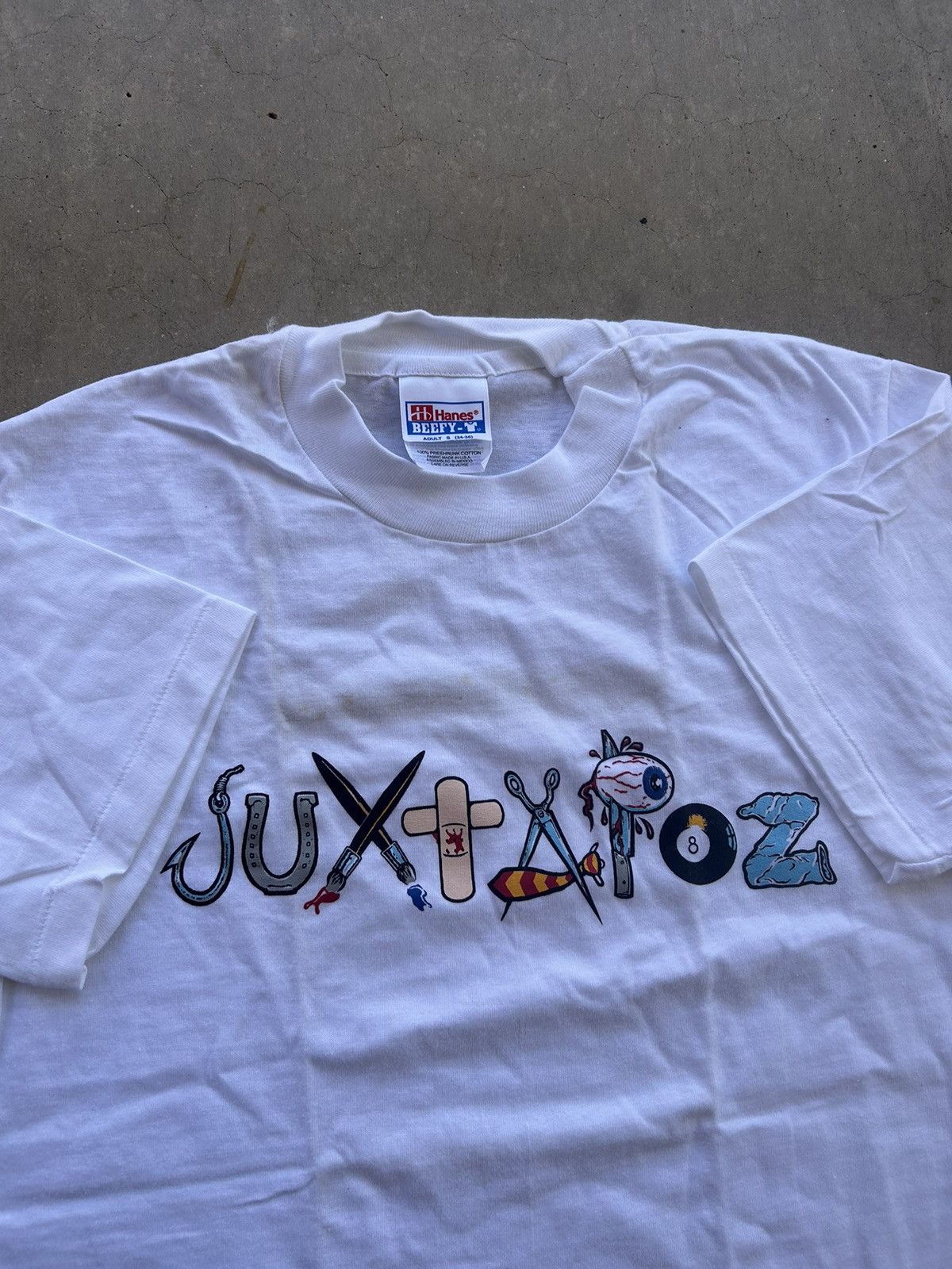 Vintage Vintage 90s Juxtapoz Magazine Art Logo Single Stitch T Shirt Size US M / EU 48-50 / 2 - 1 Thumbnail