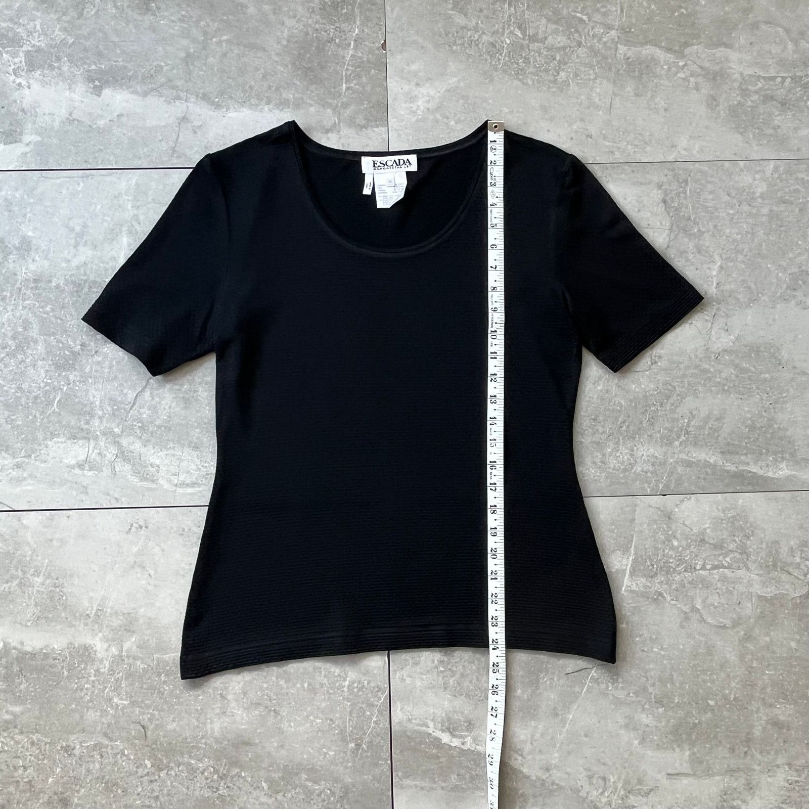 Escada Escada Margaretha Ley Black Silk Blend Top – Size 38 Size S / US 4 / IT 40 - 3 Thumbnail