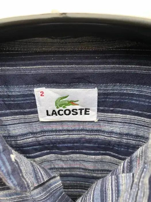 Vintage Lacoste Striped Design Button Up Shirt