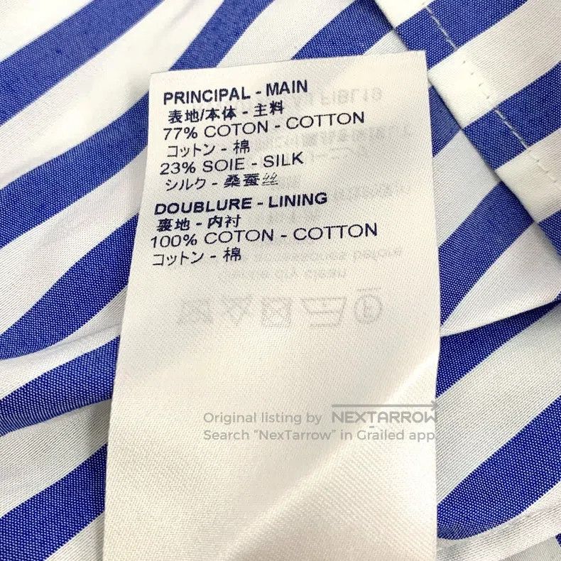 Louis Vuitton Louis Vuitton Blue buttoned striped cotton crewneck sleeve Size XS / US 0-2 / IT 36-38 - 8 Thumbnail