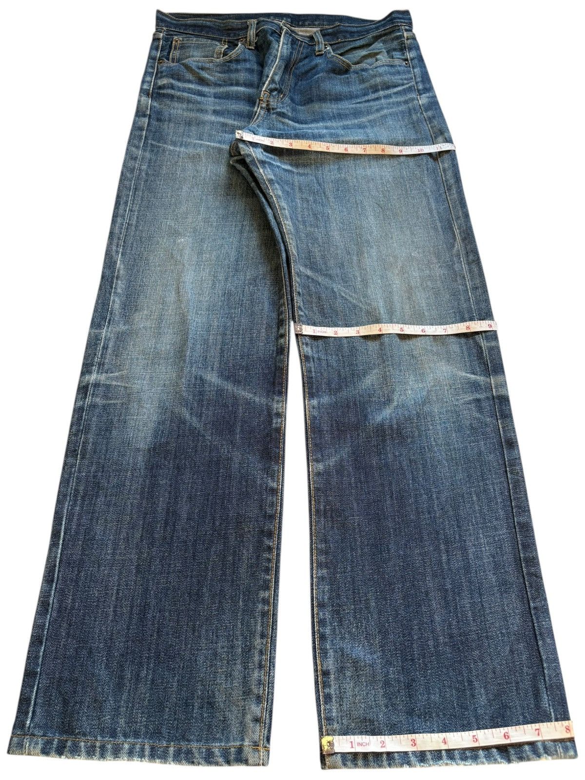 Vintage Uniqlo Blue Wash Loose Jeans