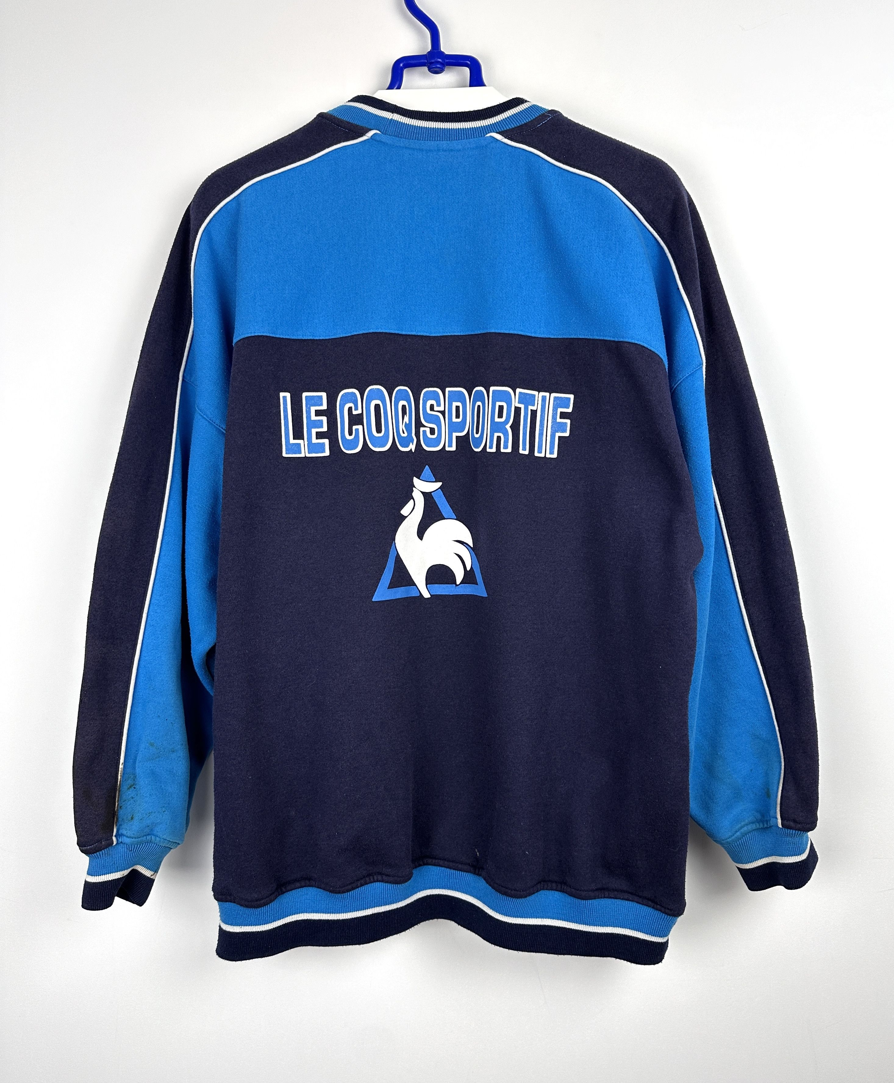 Le Coq Sportif Vintage Le Coq Sportif Manchester City football sweatshirt Size US L / EU 52-54 / 3 - 8 Thumbnail