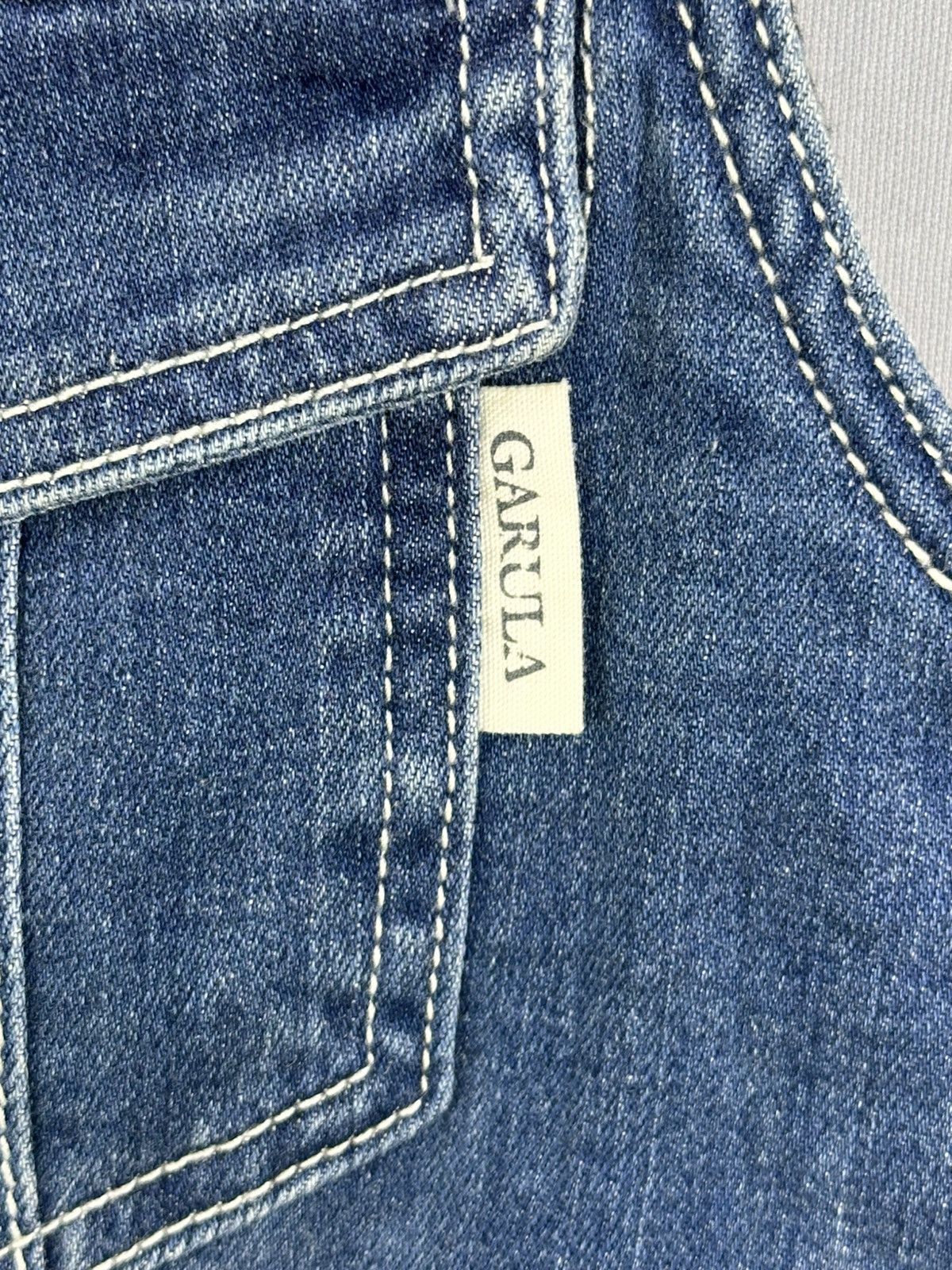 Japanese Brand Garula Limited Edition Embroidered Denim Vest Size S / US 4 / IT 40 - 10 Thumbnail