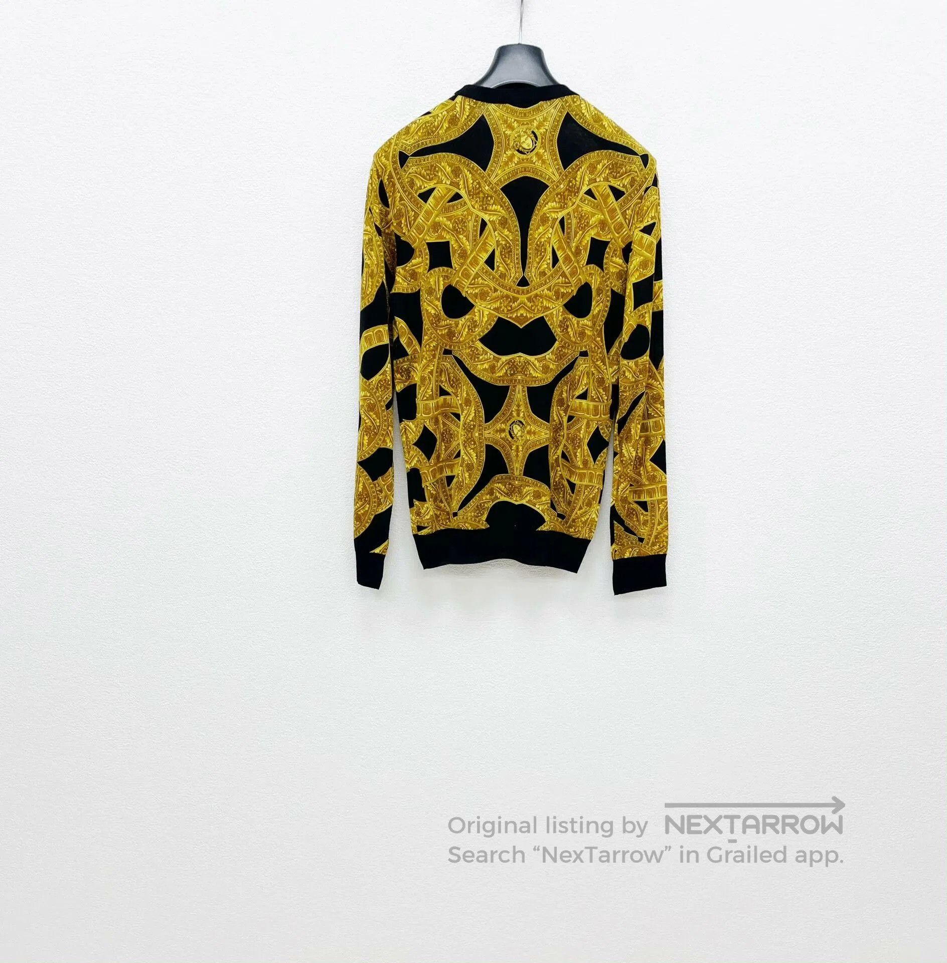 Versace versace wool sweater with bold pattern. Size US S / EU 44-46 / 1 - 2 Thumbnail