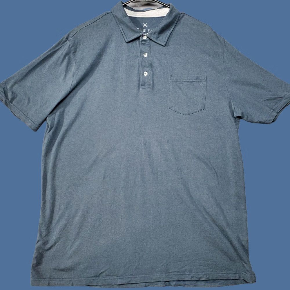 Vintage Free Fly Polo Shirt Mens Size XL Blue Gray Cotton Bamboo Blend Stretch Casual Size US XL / EU 56 / 4 - 1 Thumbnail