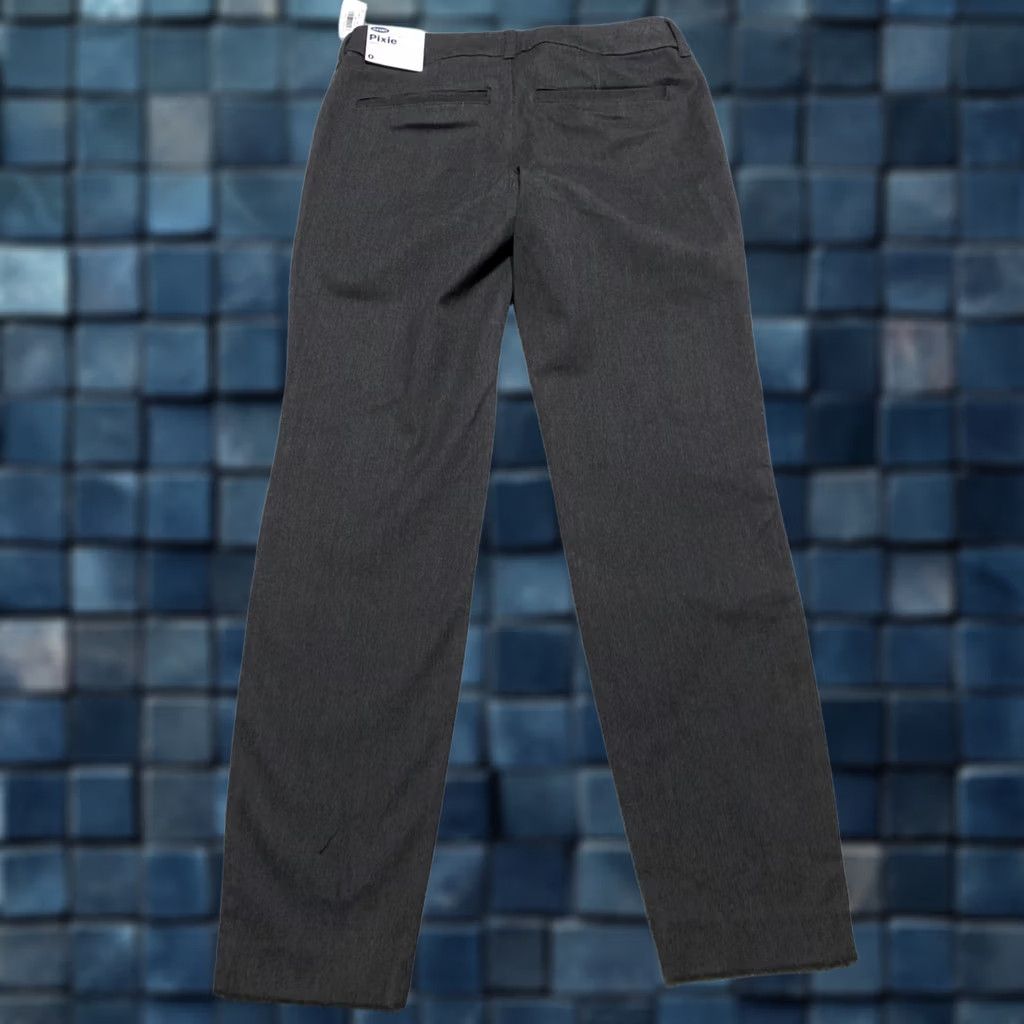 old navy grey dress pants NWT Old Navy Womens Gray Pixie Skinny Ankle Mid Rise 0 BIS-05-09-24