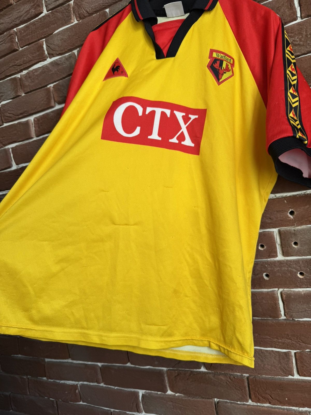 Le Coq Sportif Vintage 1998 Le Coq Sportif Watford Premier League Football Size US XL / EU 56 / 4 - 9 Thumbnail