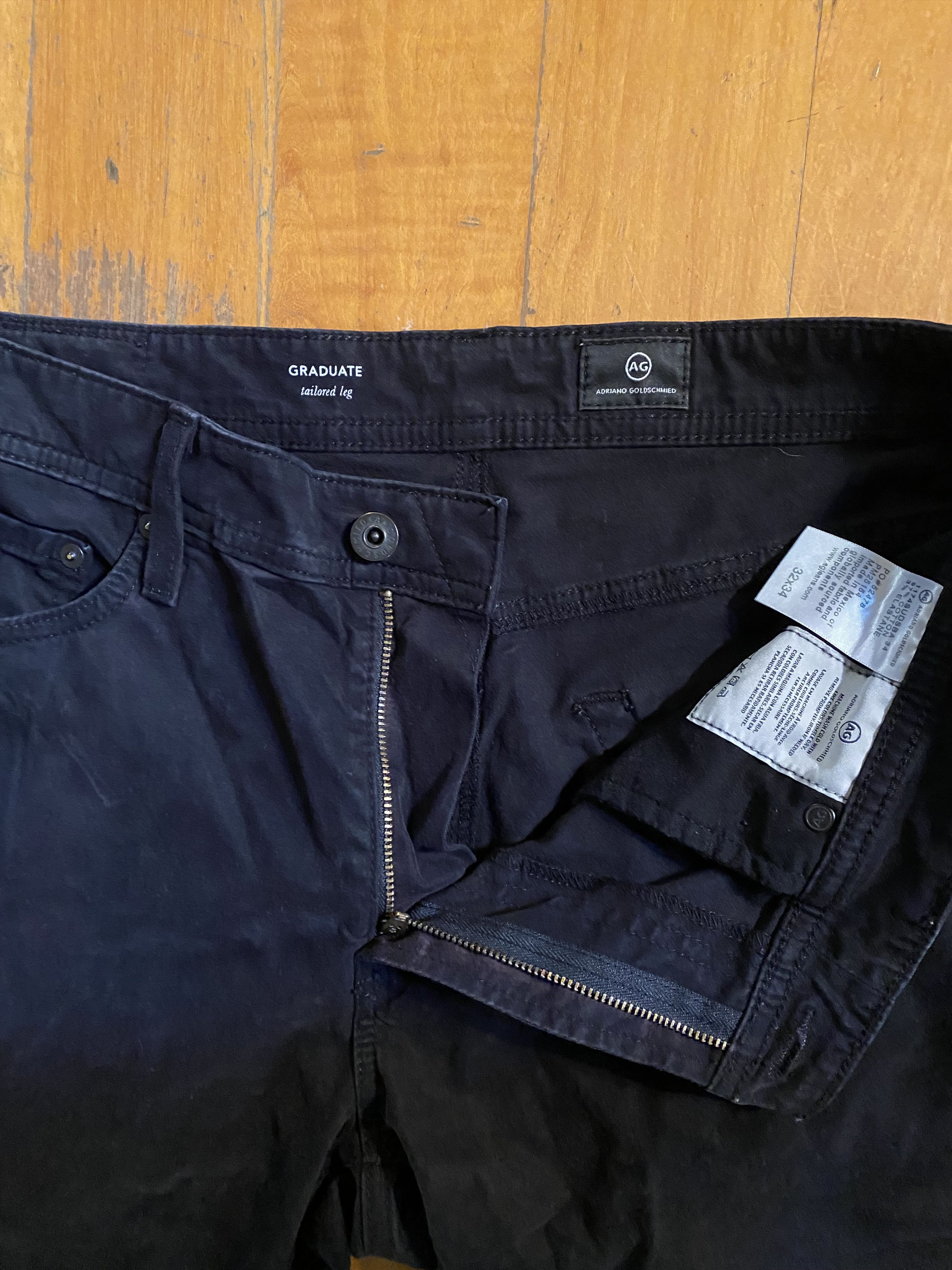 AG Adriano Goldschmied AG black slacks Size US 32 / EU 48 - 2 Thumbnail