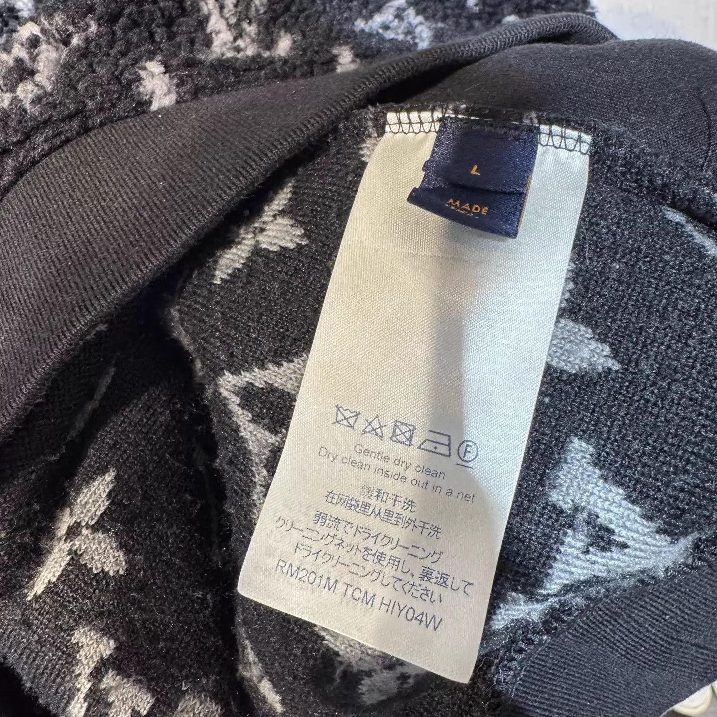 Louis Vuitton Louis Vuitton Black Monogram Teddy Fleece Jacket L New Size US L / EU 52-54 / 3 - 5 Thumbnail