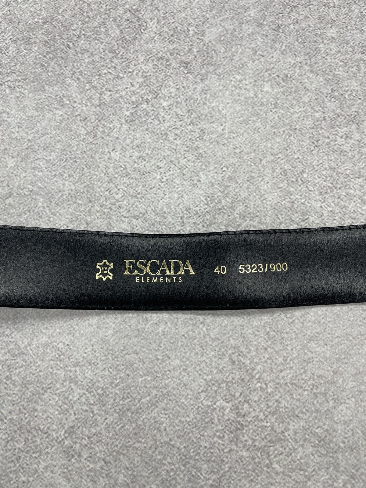 Escada Escada Elements Golden Bucket Leather Belt Black Size ONE SIZE - 6 Thumbnail