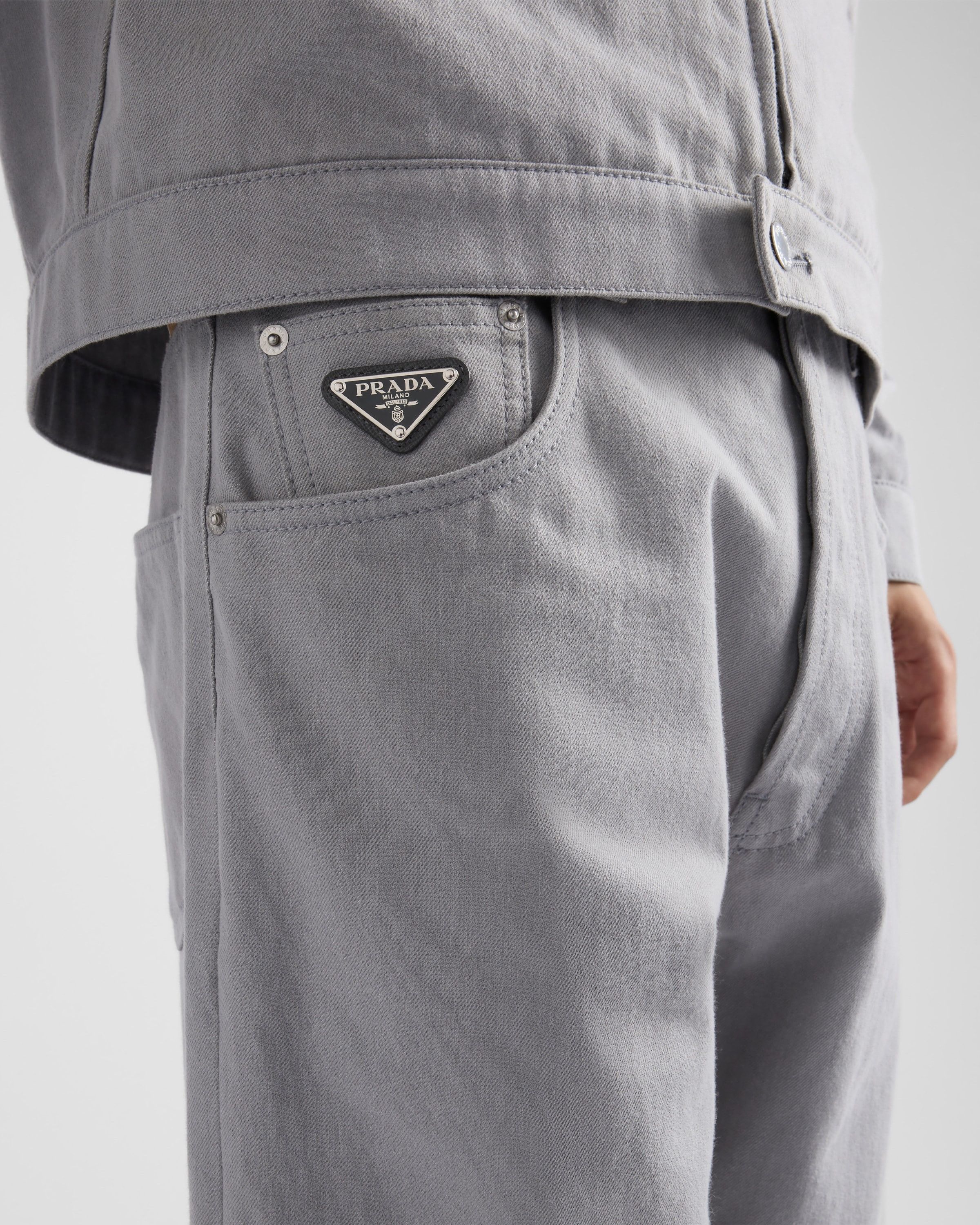 Prada o1bcso1str1025 Five-Pocket Denim Jeans in Grey Size US 30 / EU 46 - 5 Thumbnail