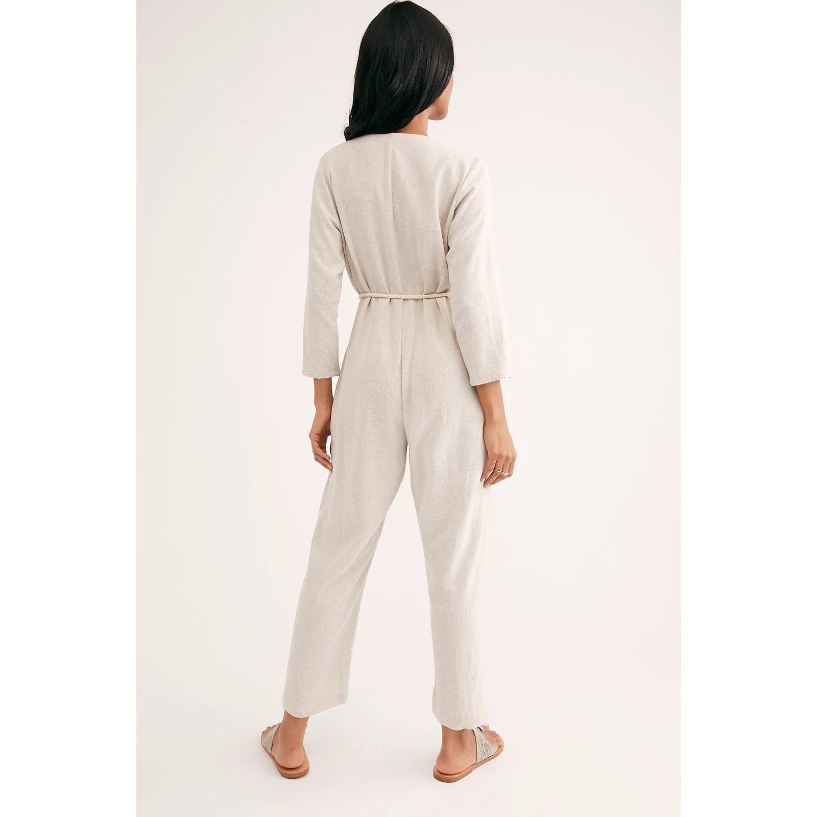 Free People New Free People RACHEL PALLY Troy Linen Jumpsuit $255 SMALL Size 28" / US 6 / IT 42 - 5 Thumbnail