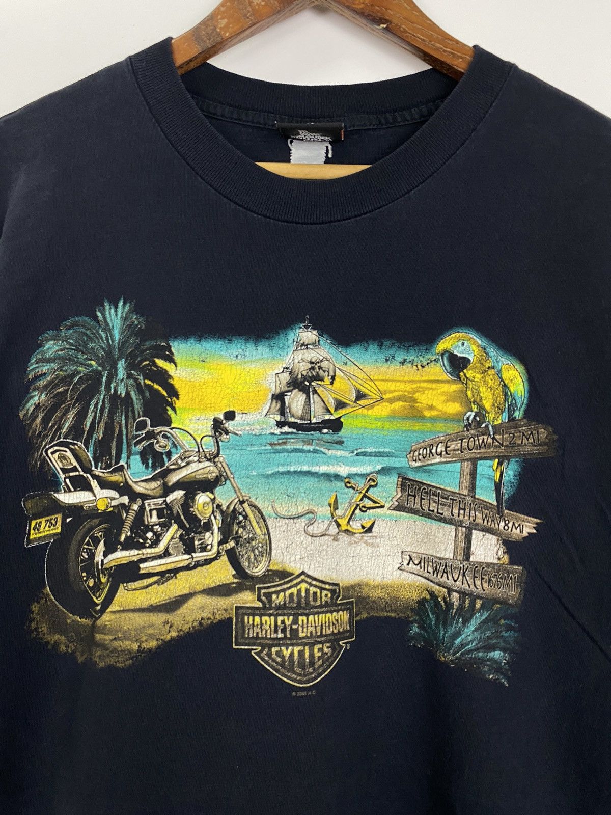 Harley Davidson Vintage 90s Harley Davidson T-shirt Size US XL / EU 56 / 4 - 7 Thumbnail