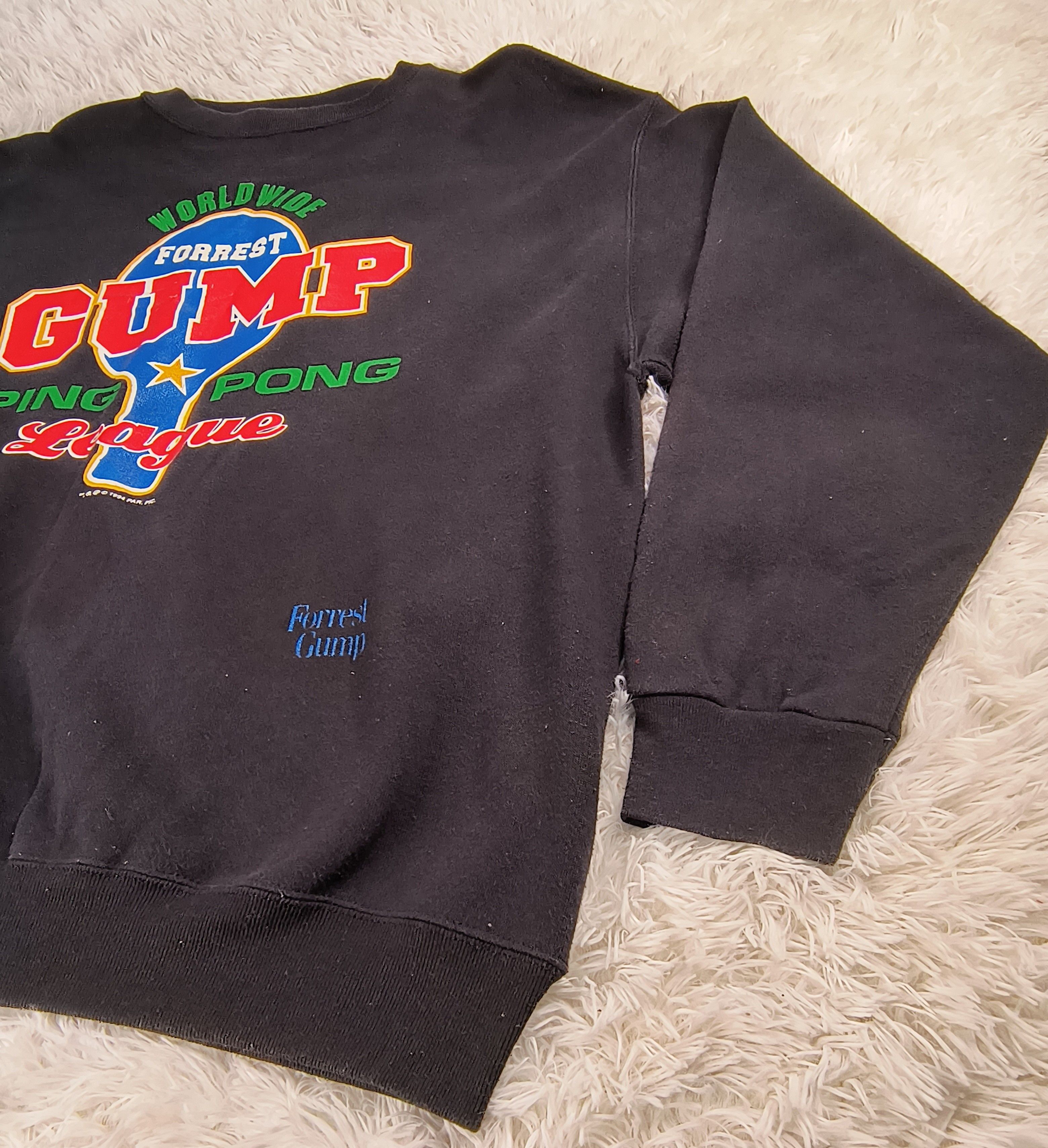 Tultex Vintage Forest Gump ping pong league 94 crewneck sweatshirt Size US XL / EU 56 / 4 - 3 Thumbnail