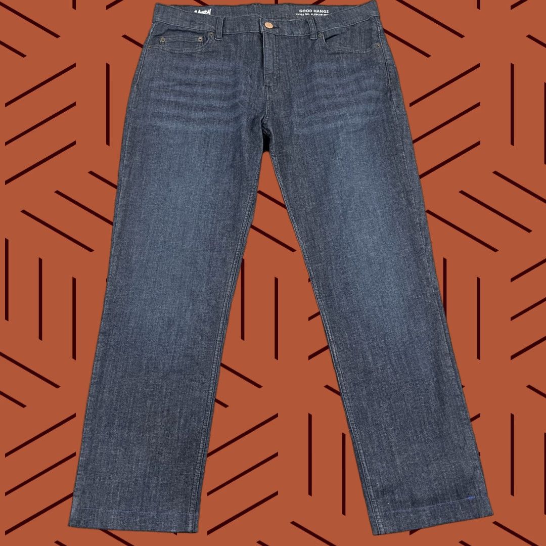 Denime Mugsy Jeans Men 40 x 31 Blue Straight Leg Stretch Denim Casual Pants Size US 40 / EU 56 - 1 Thumbnail