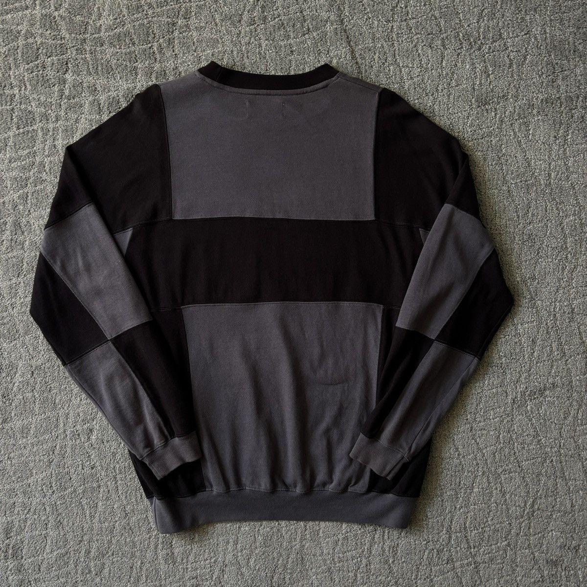 Palace Palace London Cut Mit Sew Crew Sweater 6 Black/ Gray/ Yellow Size US M / EU 48-50 / 2 - 5 Thumbnail