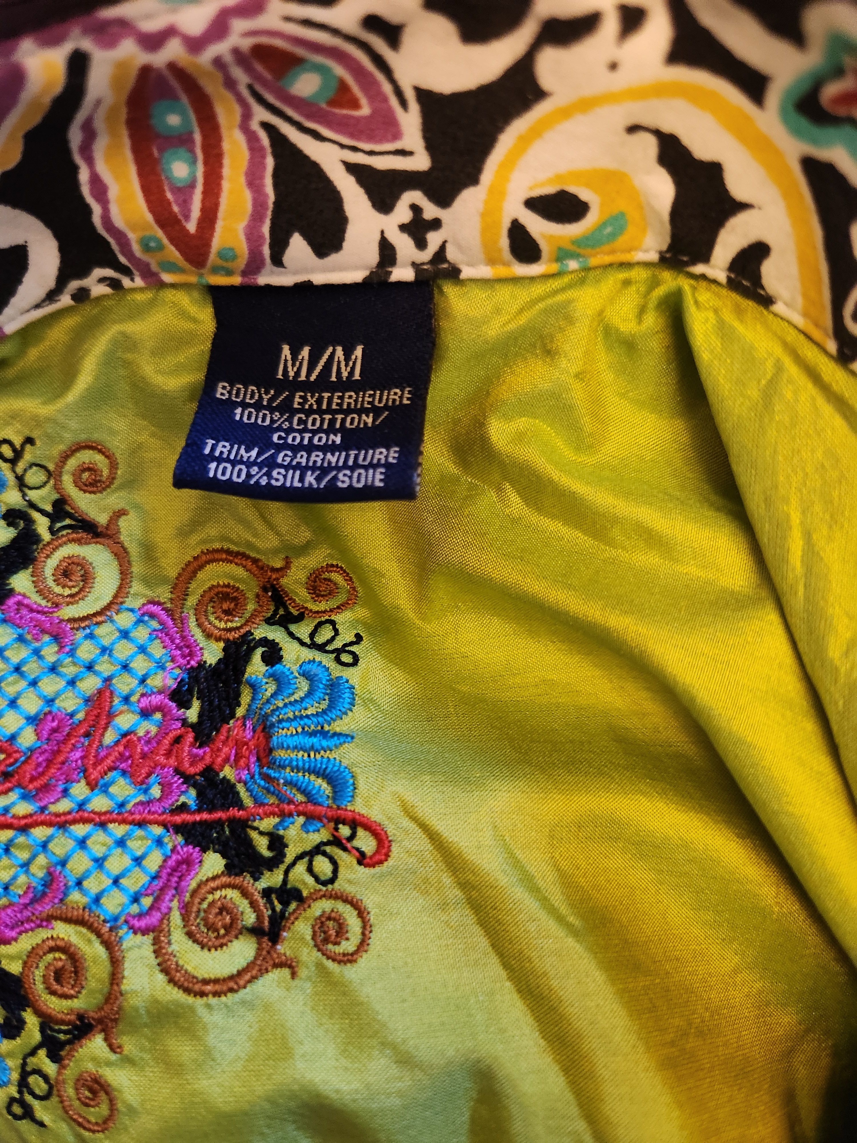 Robert Graham Men's 100% Cotton Multi-Colored Striped Shirt Size US M / EU 48-50 / 2 - 3 Thumbnail