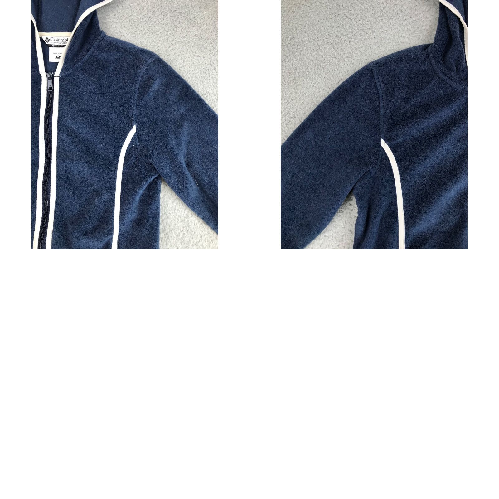 Vintage Columbia Jacket Women's Medium Full Zip Long Sleeve Hooded Blue Solid Size M / US 6-8 / IT 42-44 - 10 Thumbnail