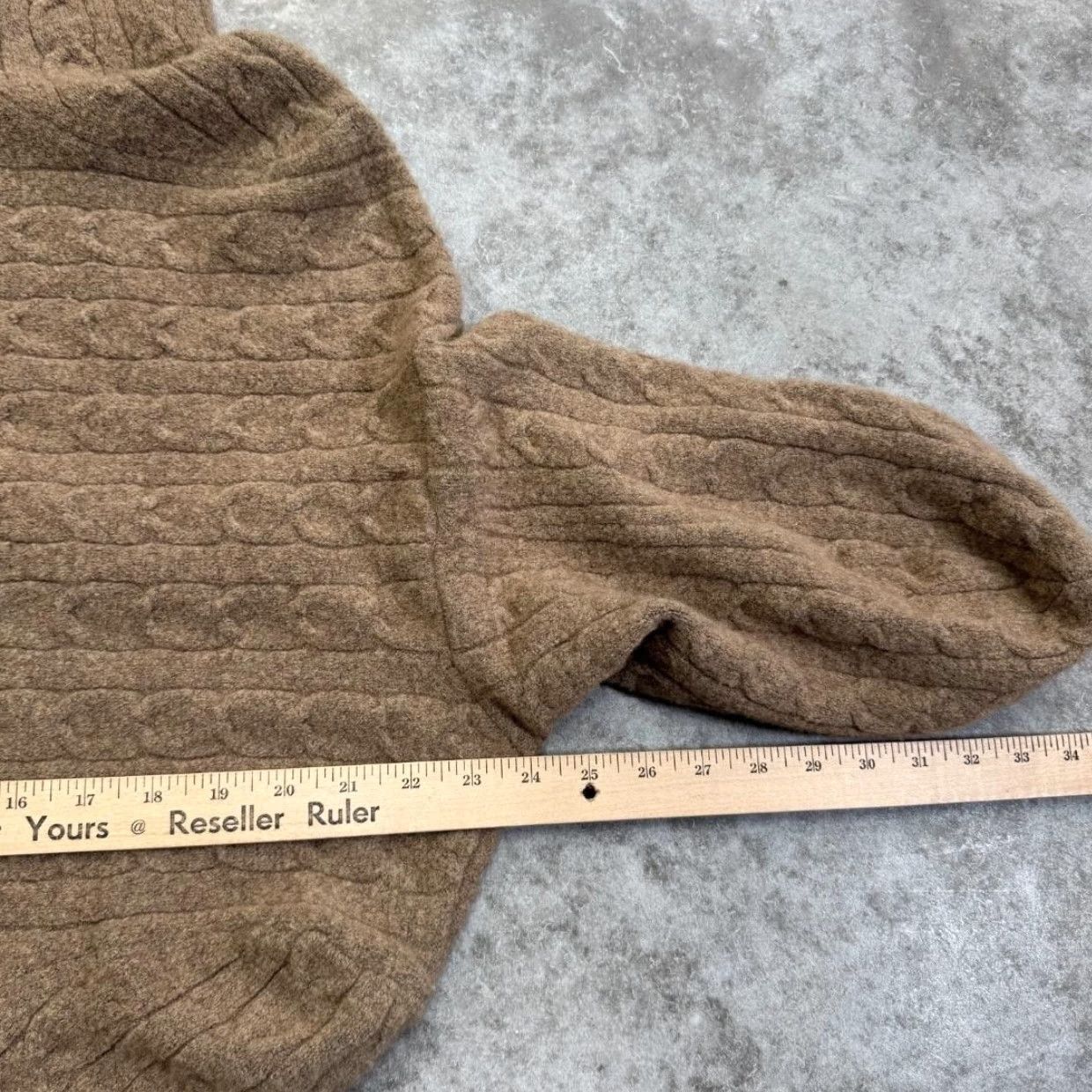 Vintage VINTAGE Eagles Eye Sweater Womens Large Brown Hooded Full Zip Cable Knit Hoodie Size L / US 10 / IT 46 - 7 Thumbnail