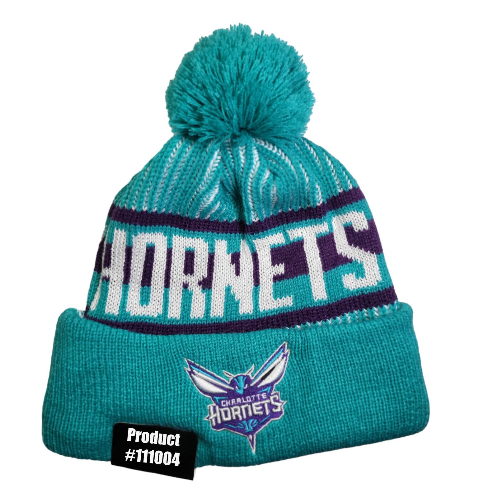 Other NWT Charlotte Hornets Sports Knit‎ Pom Beanie Fleece Lined Size ONE SIZE - 3 Thumbnail