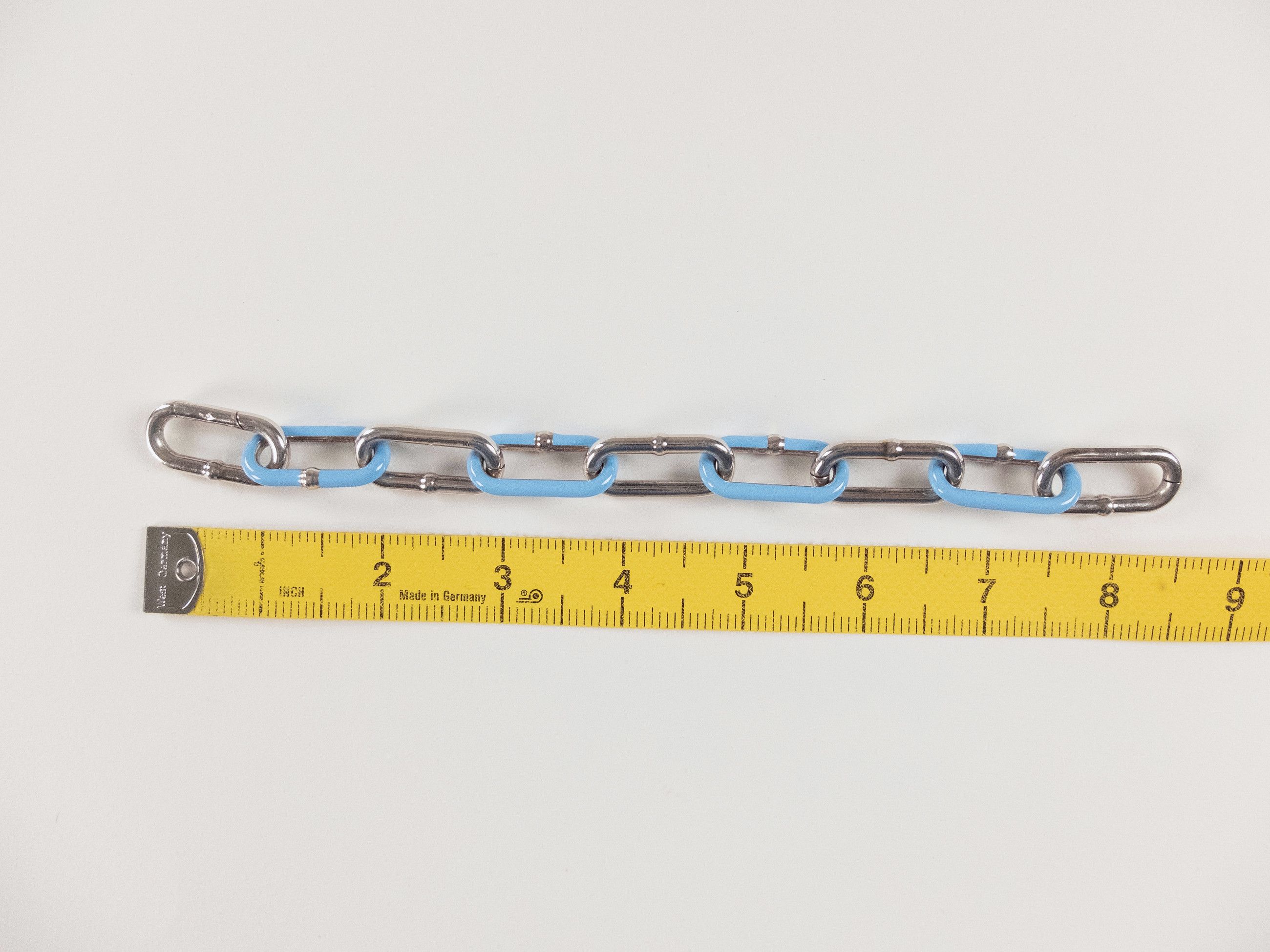 Bottega Veneta BOTTEGA VENETA blue & silver enameled bracelet Medium q Size ONE SIZE - 6 Thumbnail