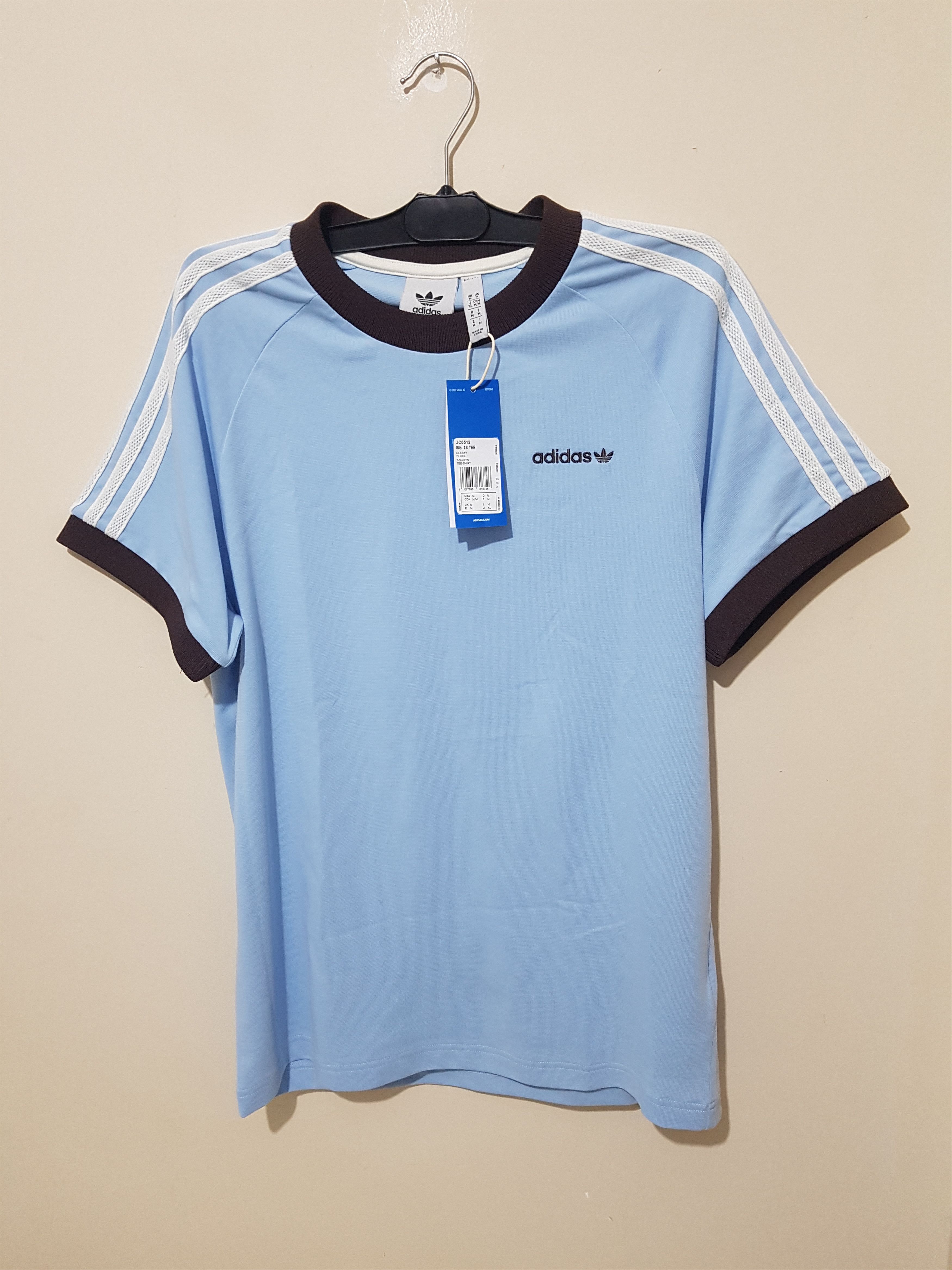 Adidas 80's Premium 3-Stripes Cali Tee Vintage JC6512 Size US M / EU 48-50 / 2 - 1 Thumbnail