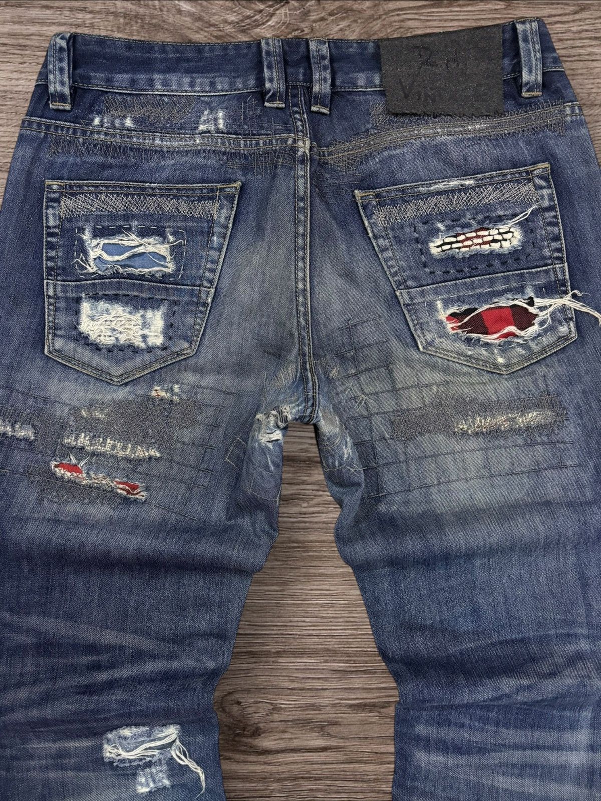 Kapital R.H. by Ron Herman Kapital Boro Inspired Sashiko Jeans Size US 33 - 8 Thumbnail