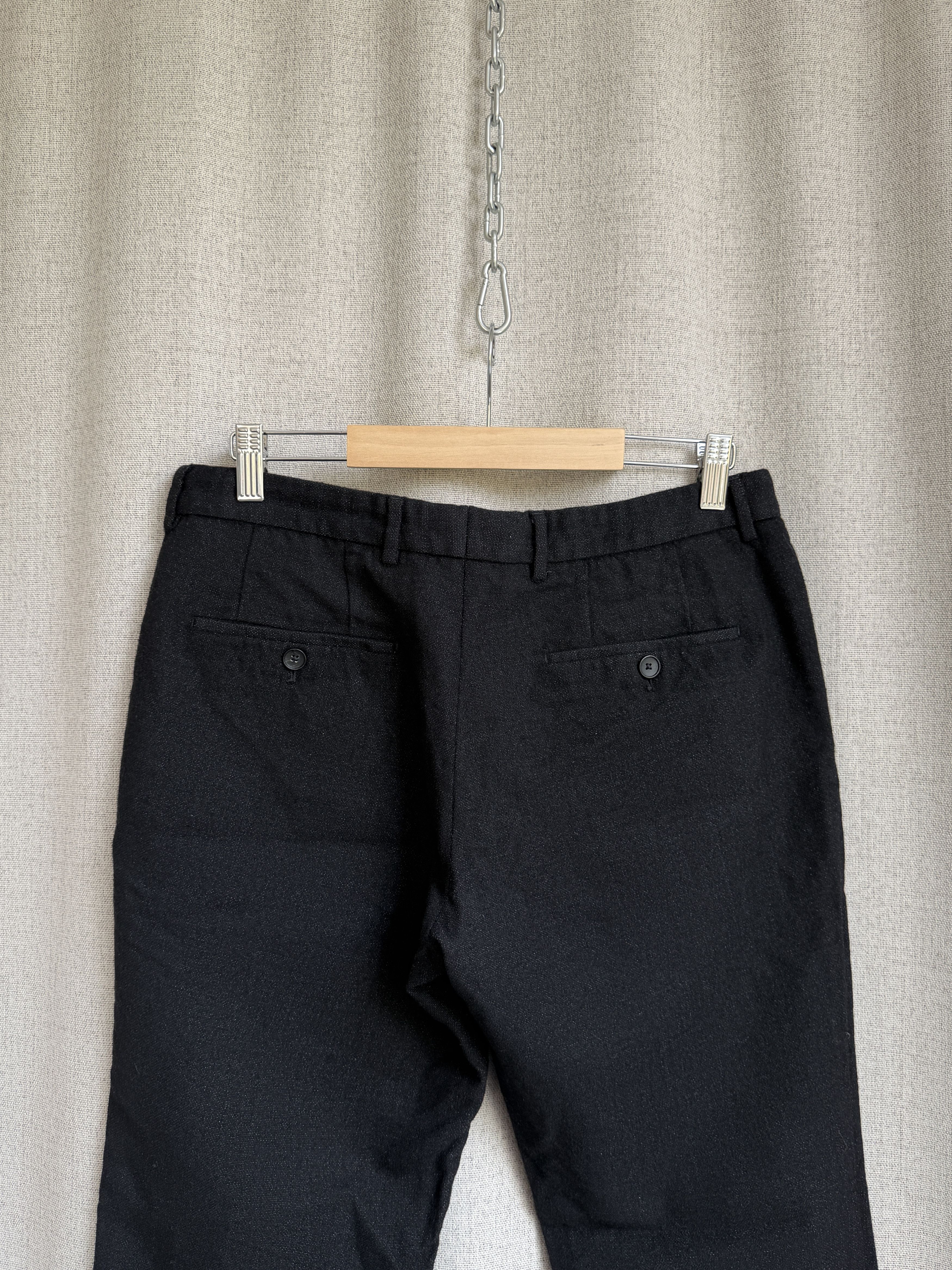 Hugo Boss Hugo Boss Black Wool Trousers Classic Pants Size US 30 / EU 46 - 3 Thumbnail