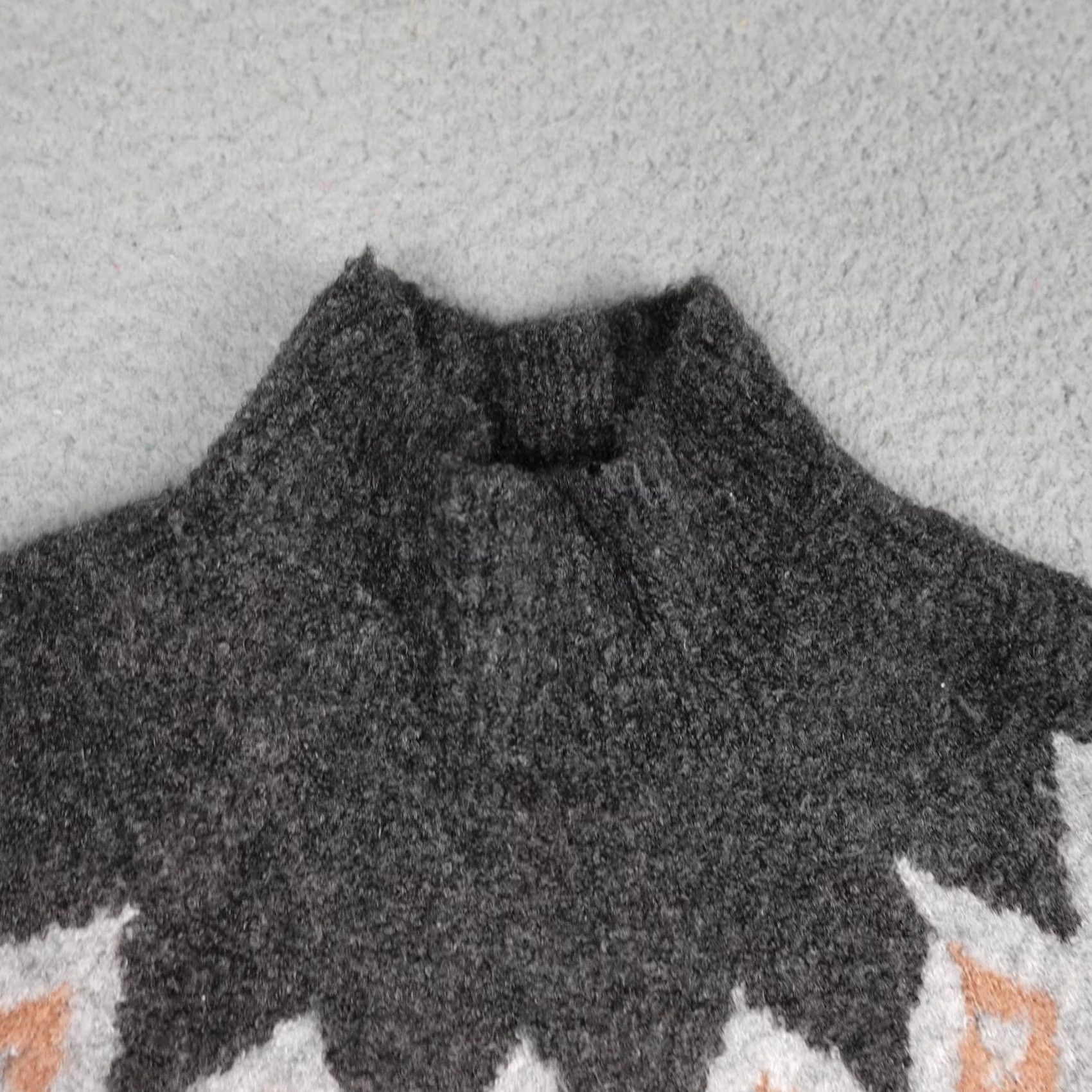Abercrombie & Fitch Abercrombie & Fitch Sweater Womens Small Cream Fair Isle Mock Neck Long Sleeve Size S / US 4 / IT 40 - 5 Thumbnail