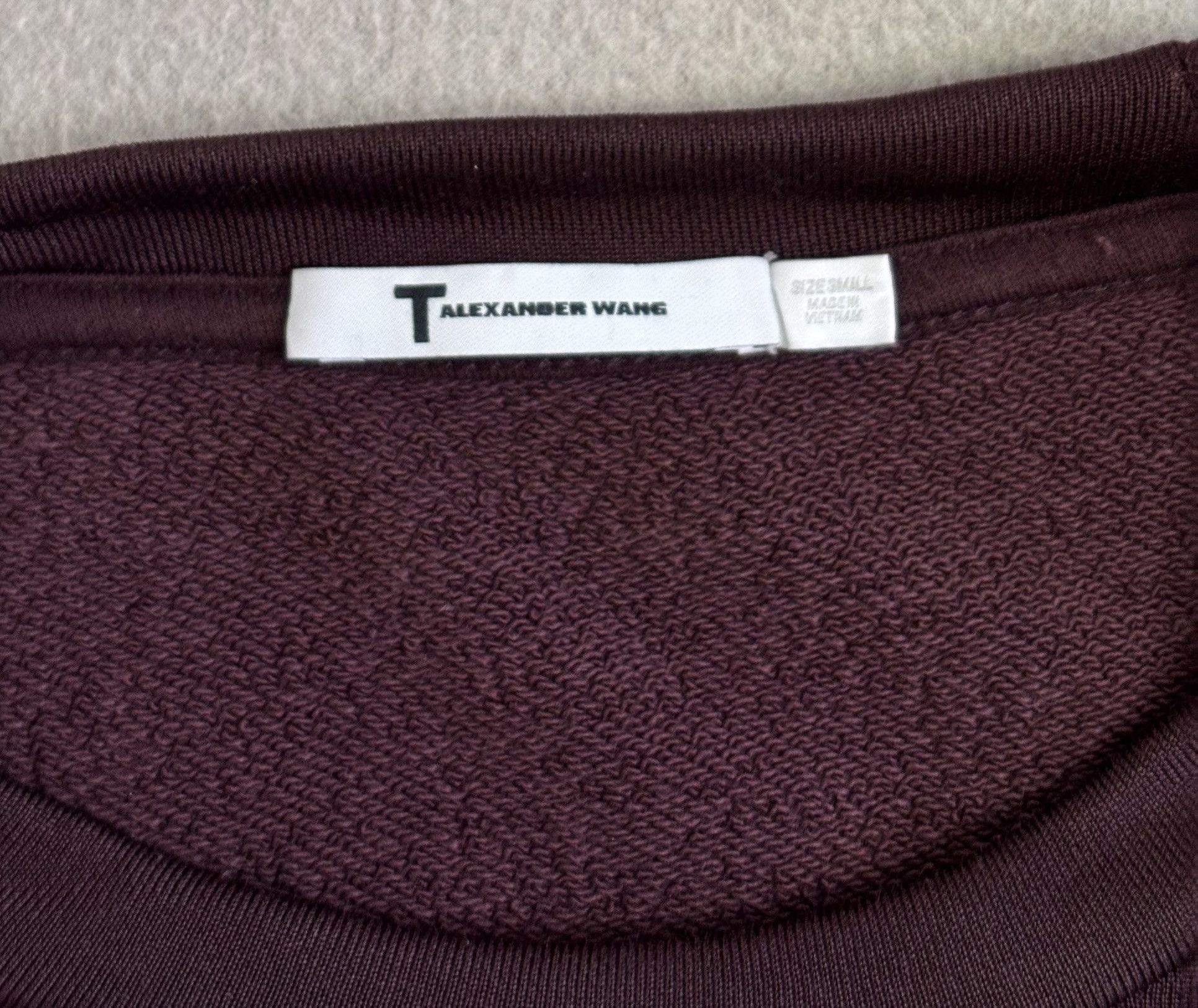 Alexander Wang × T by Alexander Wang T by Alexander Wang burgundy sweatshirt small Size S / US 4 / IT 40 - 13 Thumbnail