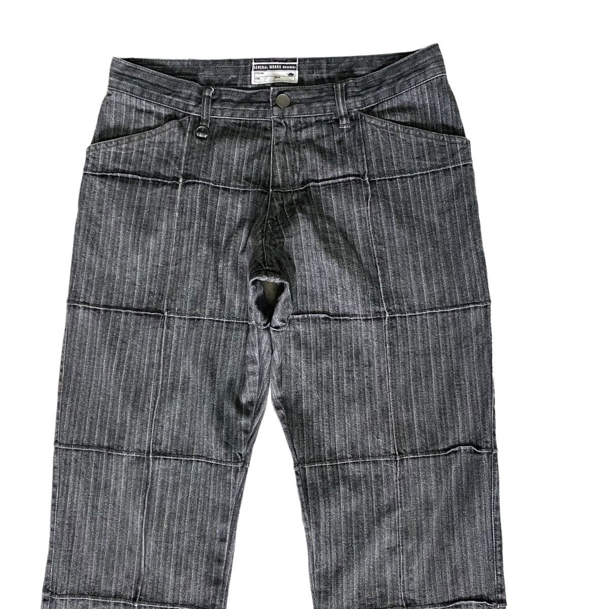 Michel Klein MK Klein Denim Striped General Worker Jeans Size US 30 / EU 46 - 1 Thumbnail