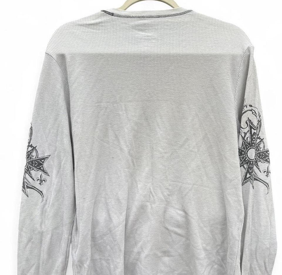 Other Vintage No Boundaries Thermal Shirt White Y2K Fleur Size US L / EU 52-54 / 3 - 2 Thumbnail