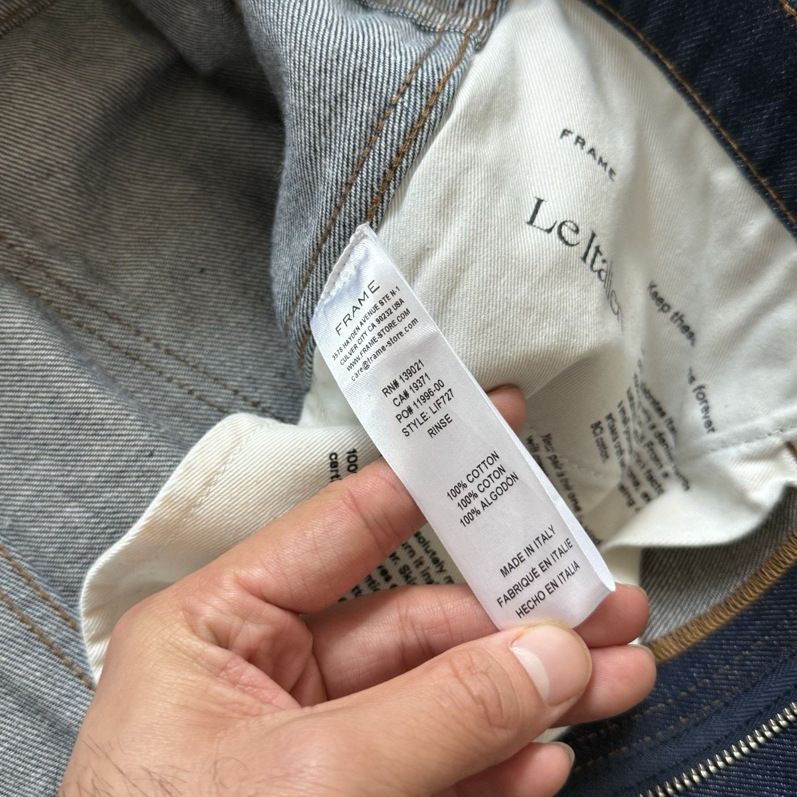 Frame NWT $348 Frame Le Italien Flare Dark Blue Denim Jeans Pants Size 30" / US 8 / IT 44 - 7 Thumbnail