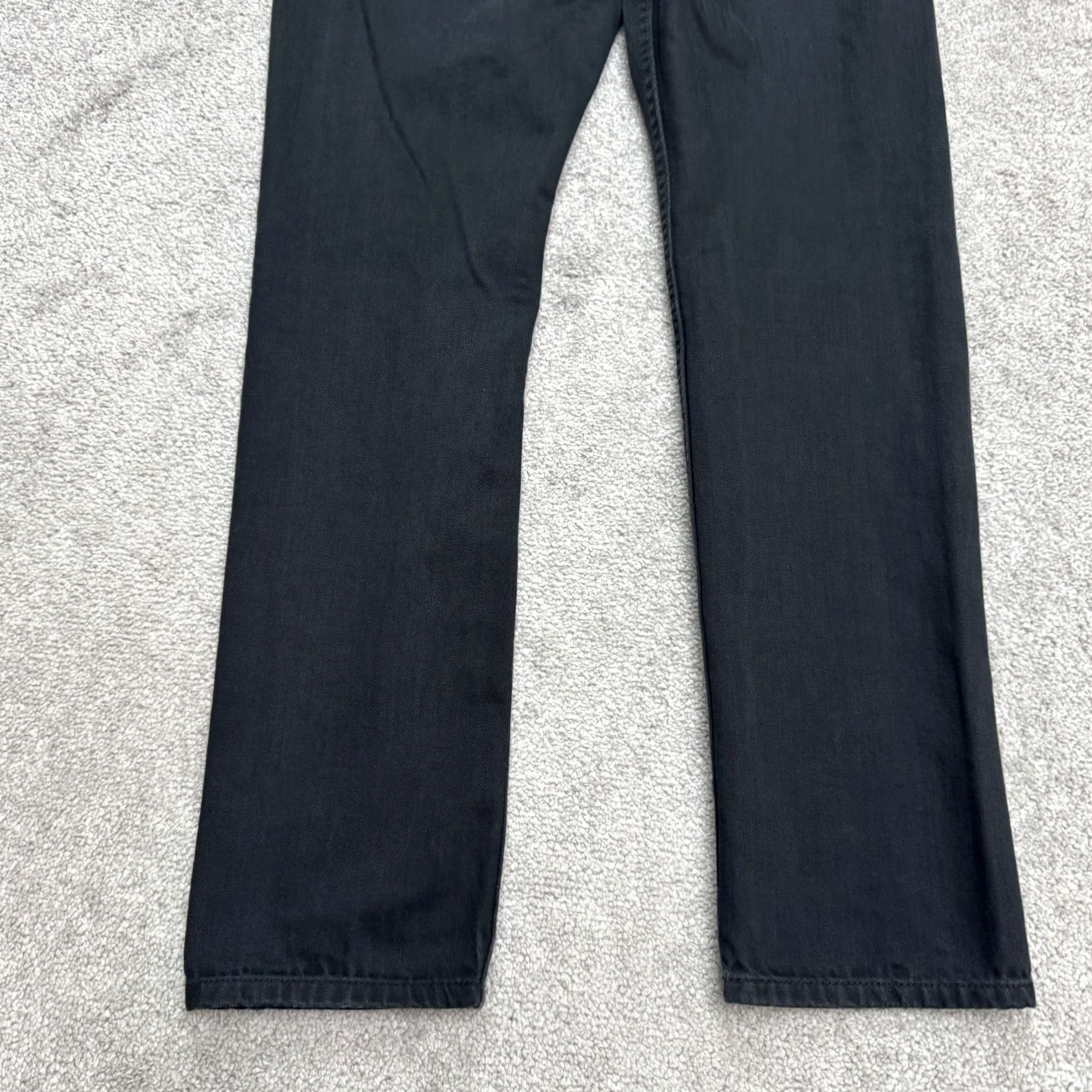 Topman Topman Jeans Slim Straight Regular Fit Button Fly Denim Black Mens 30x28.5 Casual Streetwear Size US 30 / EU 46 - 7 Thumbnail