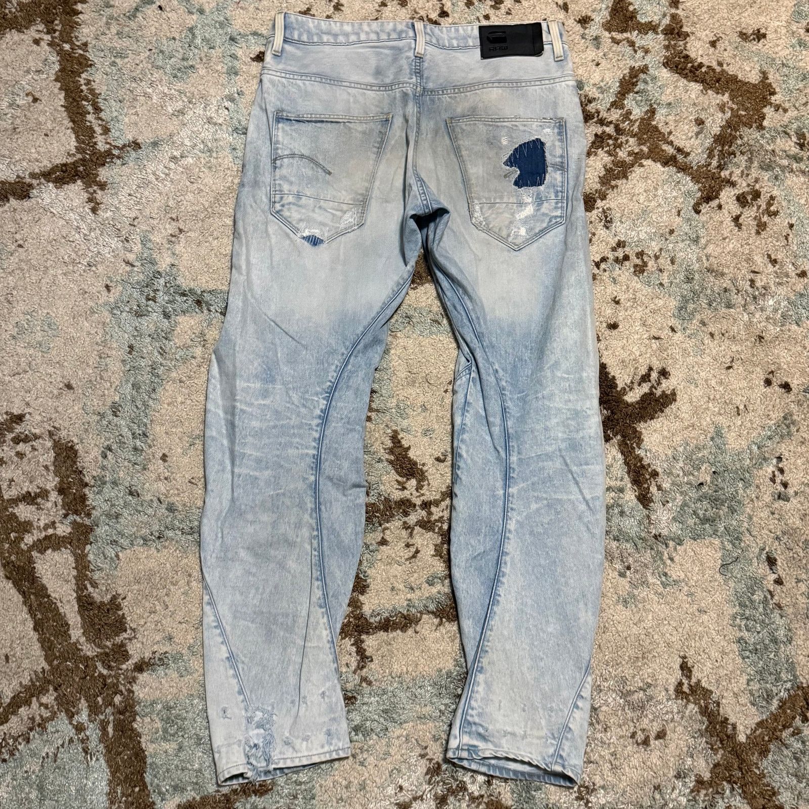 G-Star G Star Raw Arc 3D Tapered Restored Jeans 32x32 Patchwork Size US 32 / EU 48 - 1 Thumbnail