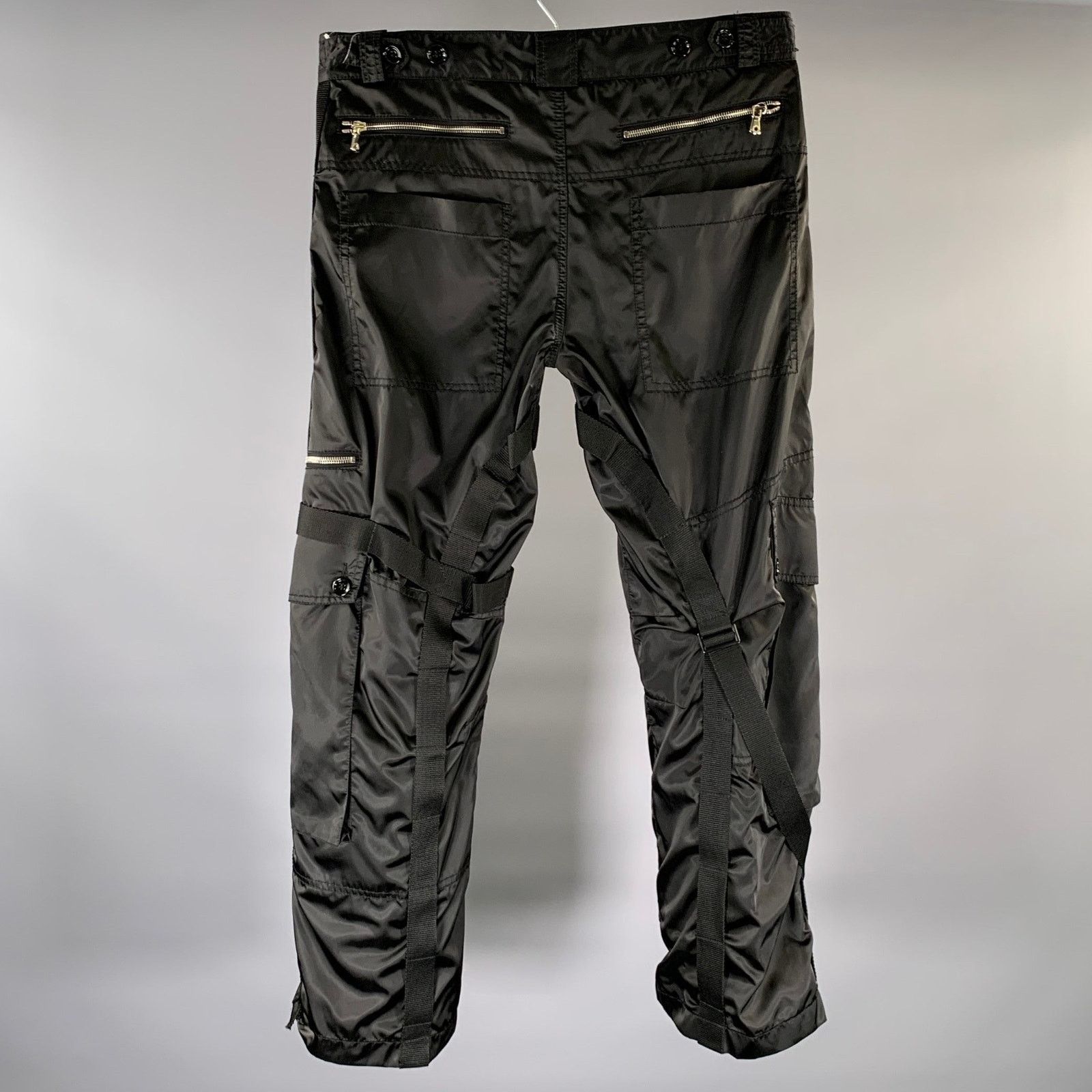 Dolce & Gabbana DOLCE & GABBANA Size L Black Polyester Blend Cargo Pants Size US 36 / EU 52 - 5 Thumbnail