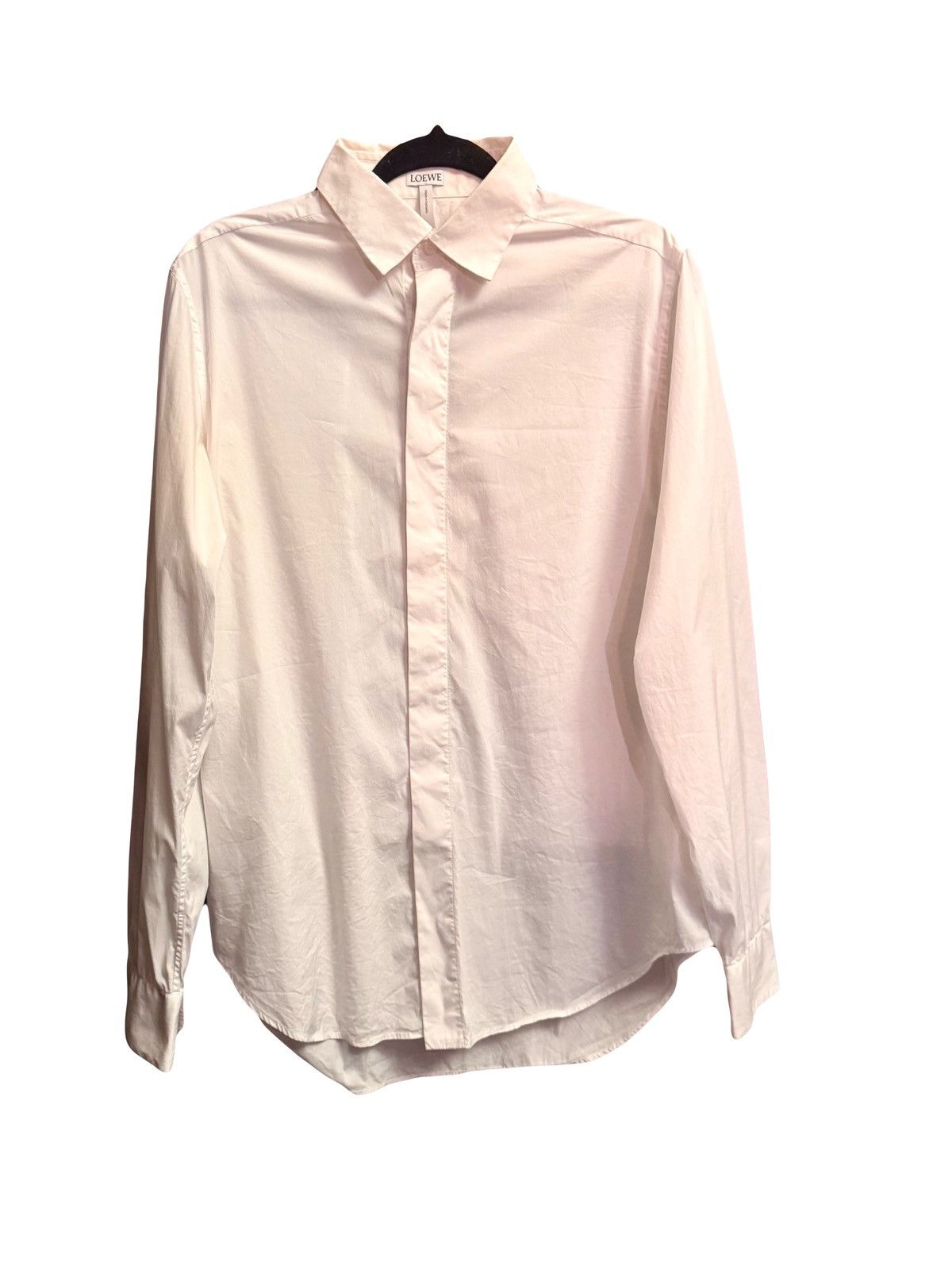 Loewe loewe white cotton shirt 39 men Size US S / EU 44-46 / 1 - 1 Thumbnail