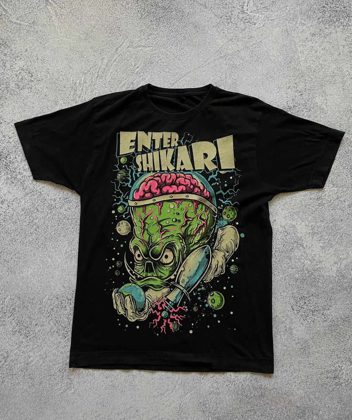Band Tees × Vintage Vintage Enter Shikari Alien Brain Monster Band Tee Size US L / EU 52-54 / 3 - 1 Thumbnail
