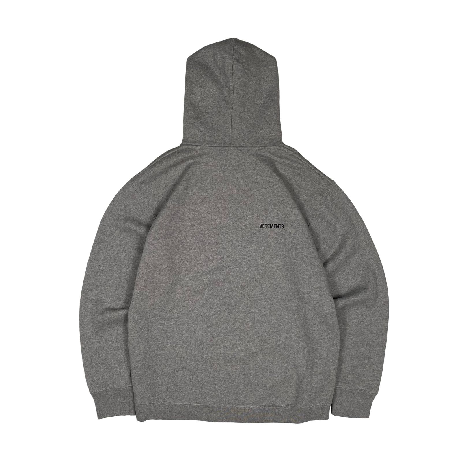 Vetements Vetements Grey Logo Hoodie Size US XS / EU 42 / 0 - 2 Thumbnail