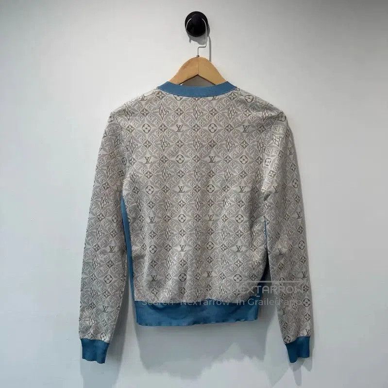 Louis Vuitton Louis Vuitton Gray Cotton Monogram Cardigan . Size S / US 4 / IT 40 - 2 Thumbnail
