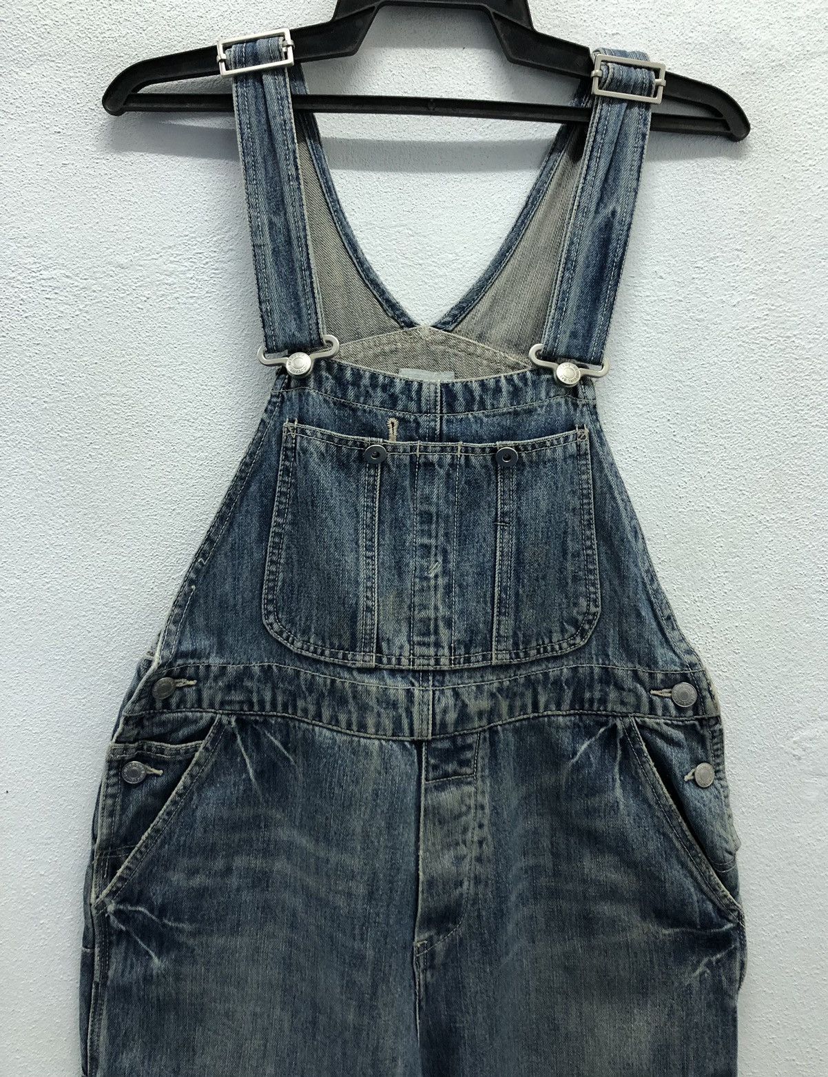 Japanese Brand Vintage Japanese Brand Retro Girl Basic Jeans Overalls Size US 33 - 3 Thumbnail