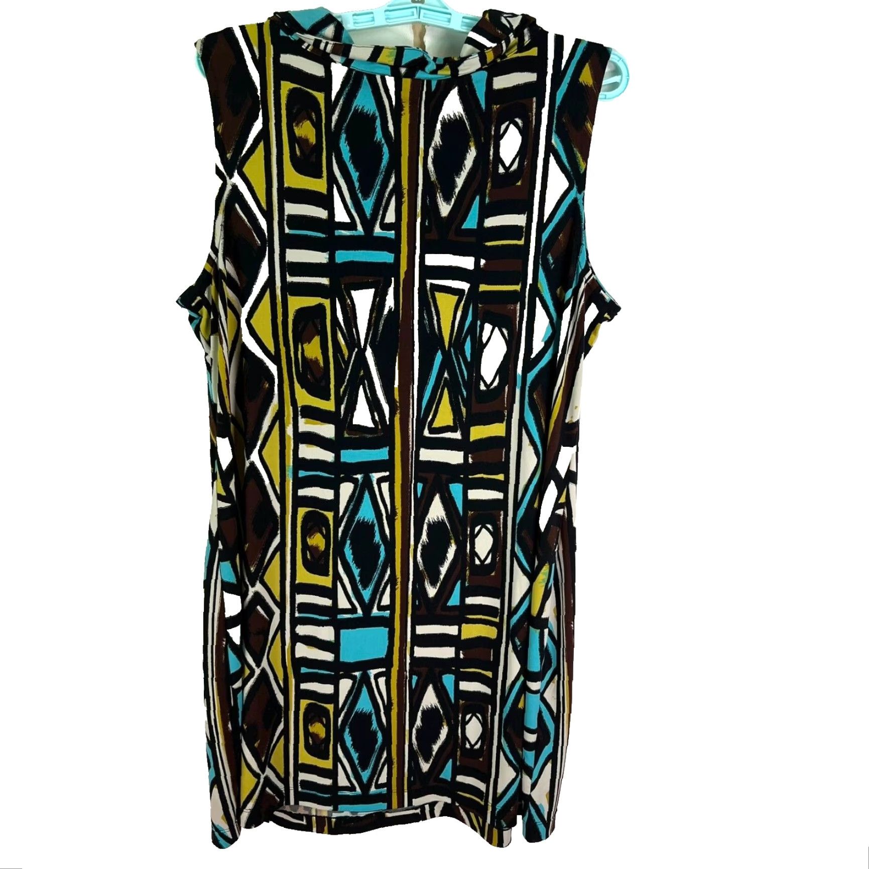 Alfani Alfani Party Cocktail Sleeveless Midi Dress Geometric Womens Size 1X Size XL / US 12-14 / IT 48-50 - 7 Thumbnail