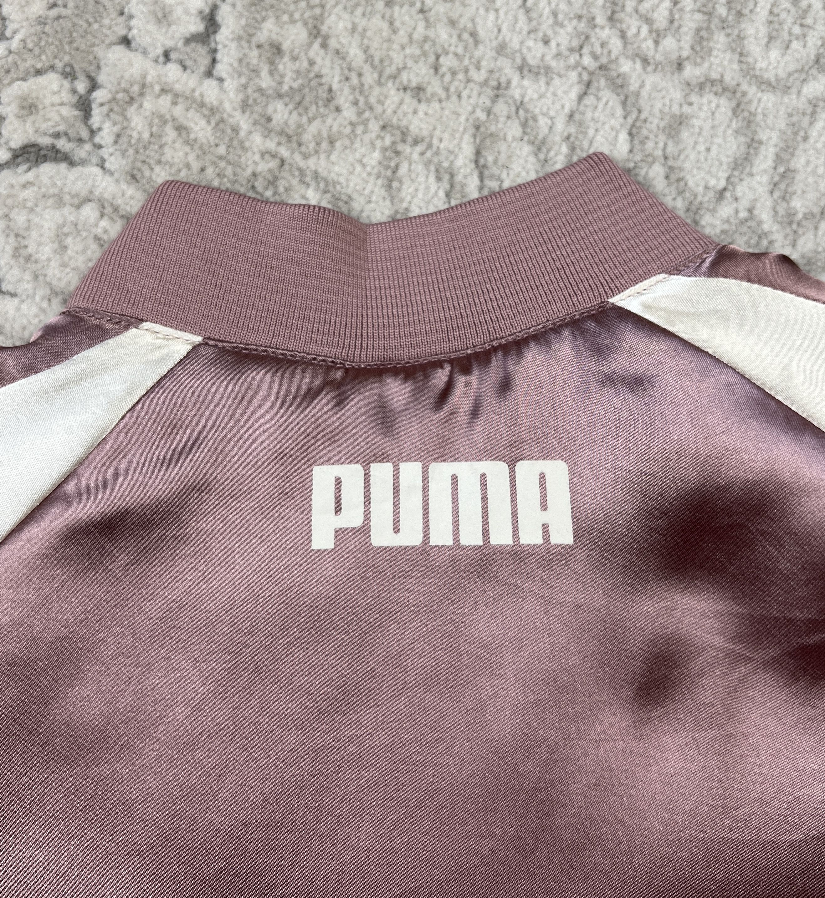 Puma PUMA T7 Satin Bomber Track Jacket Pink Rose Size S / US 4 / IT 40 - 11 Thumbnail