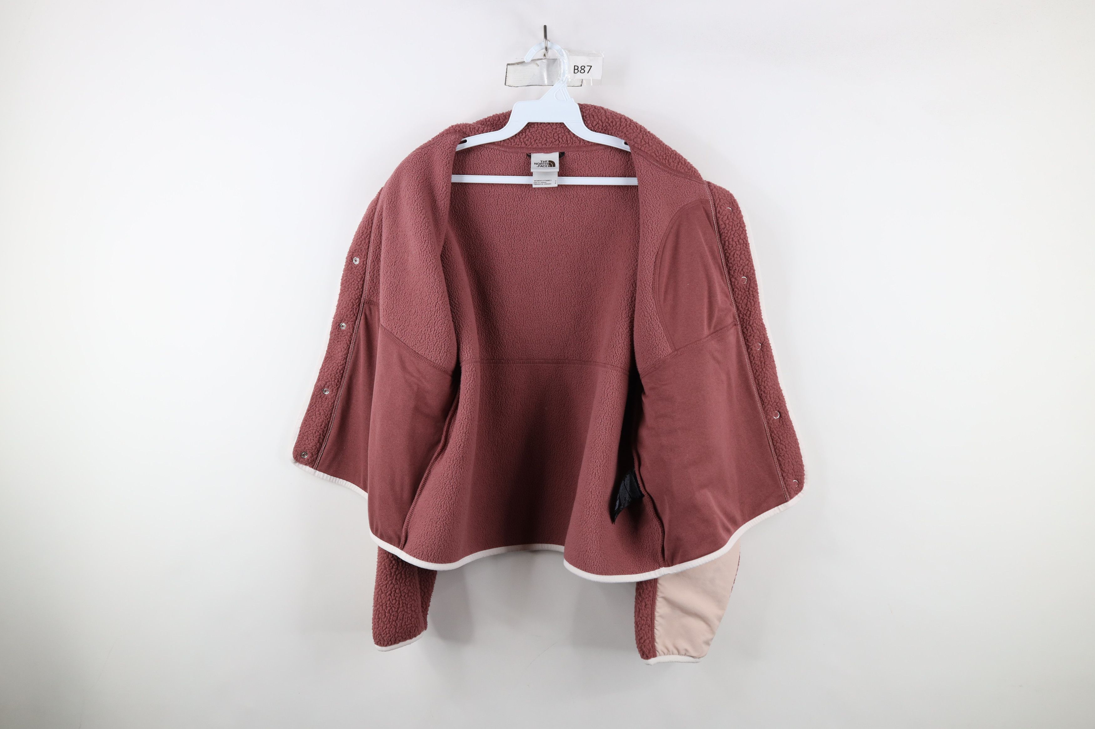 The North Face × Vintage The North Face Spell Deep Pile Fleece Full Zip Jacket Pink Size S / US 4 / IT 40 - 11 Thumbnail