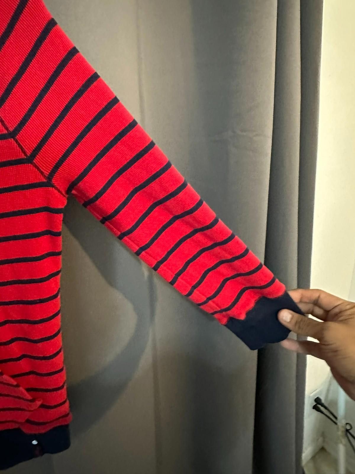 Designer Ralph Lauren Activewear S/P Red Navy Stripe-long sleeve Size S / US 4 / IT 40 - 9 Thumbnail