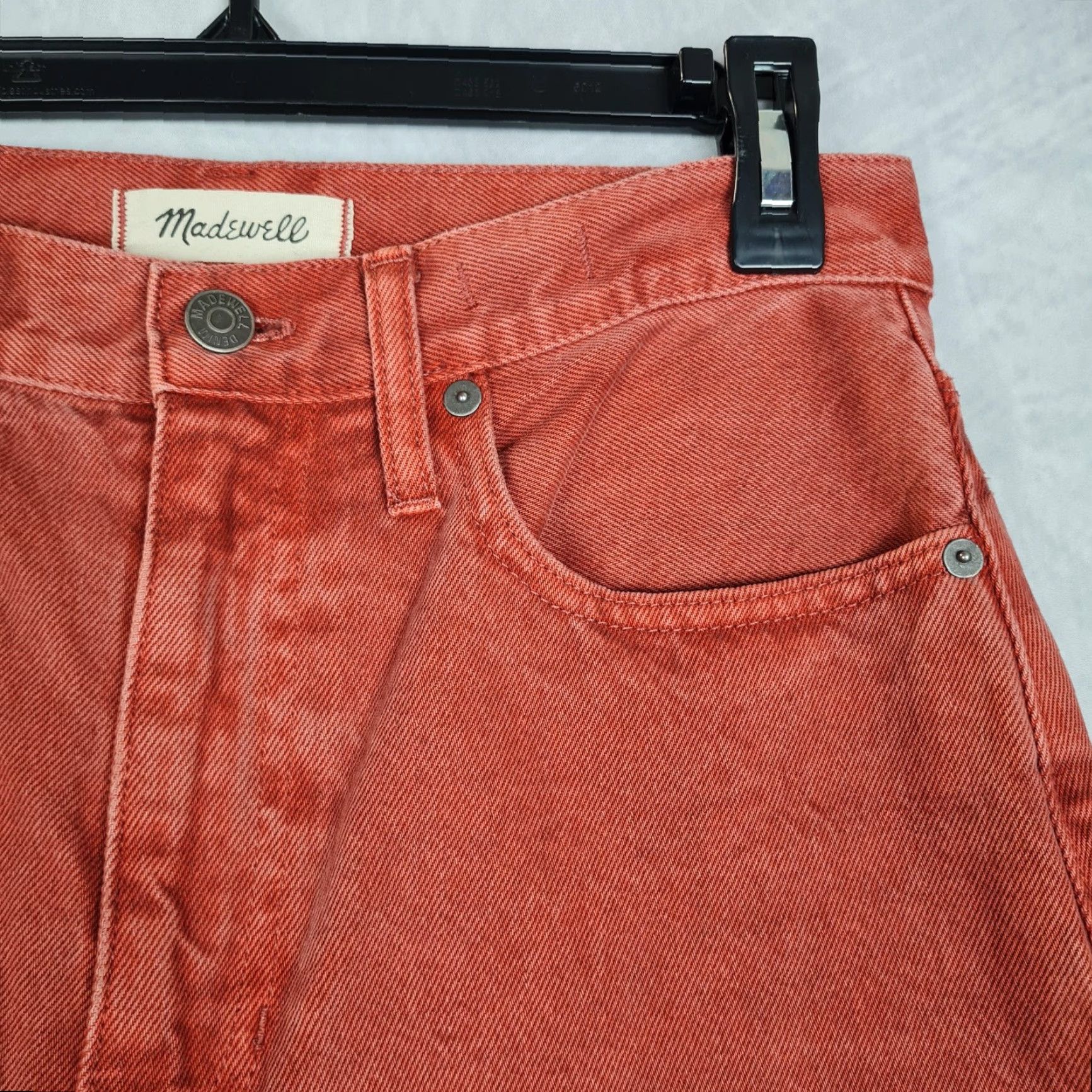 Madewell Madewell Baggy Straight Jeans Womens 27 Salmon High Rise Relaxed Denim Pants Size 27" / US 4 / IT 40 - 5 Thumbnail