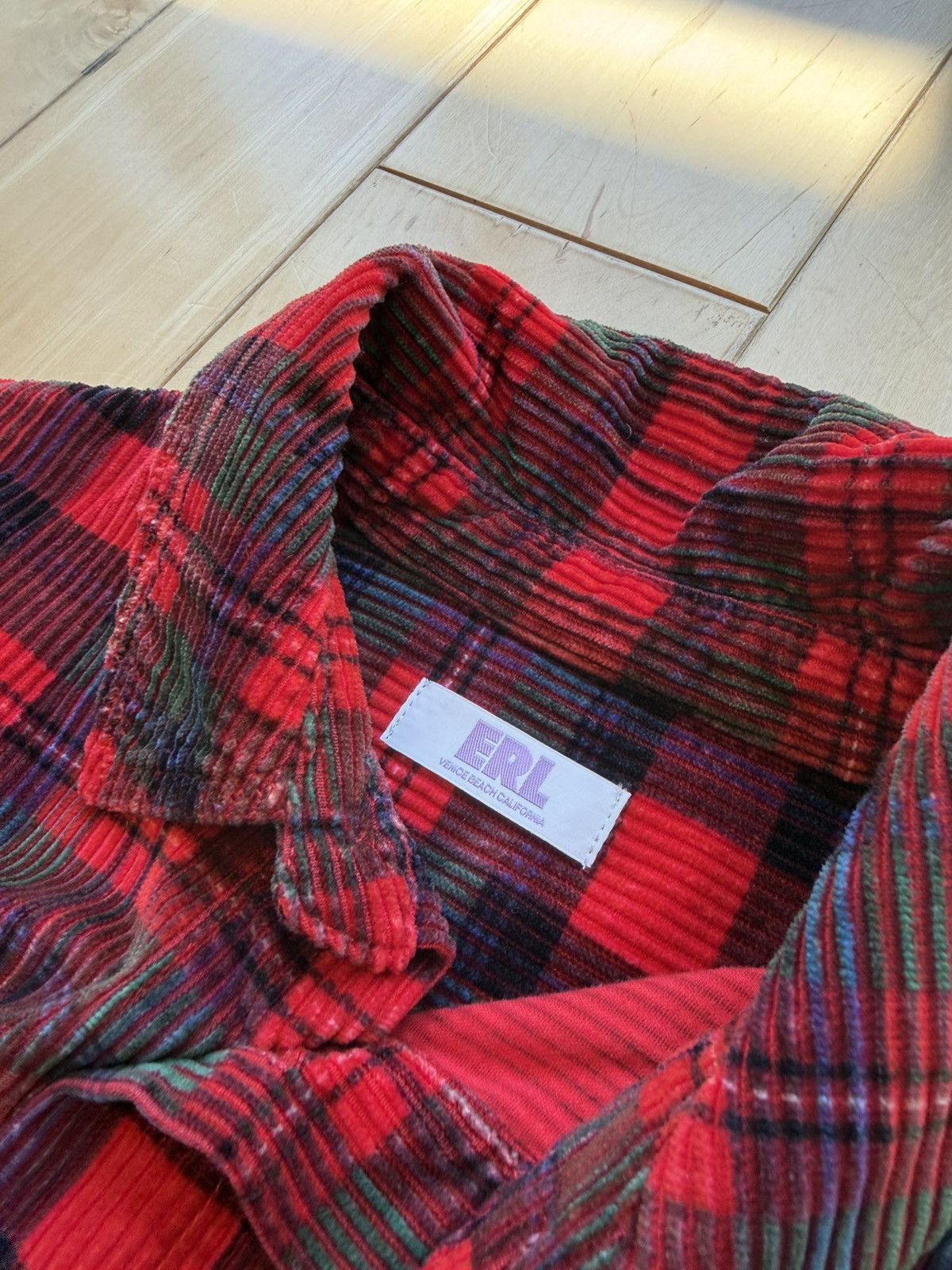 ERL Holiday Plaid Corduroy Button Up Size US L / EU 52-54 / 3 - 4 Thumbnail