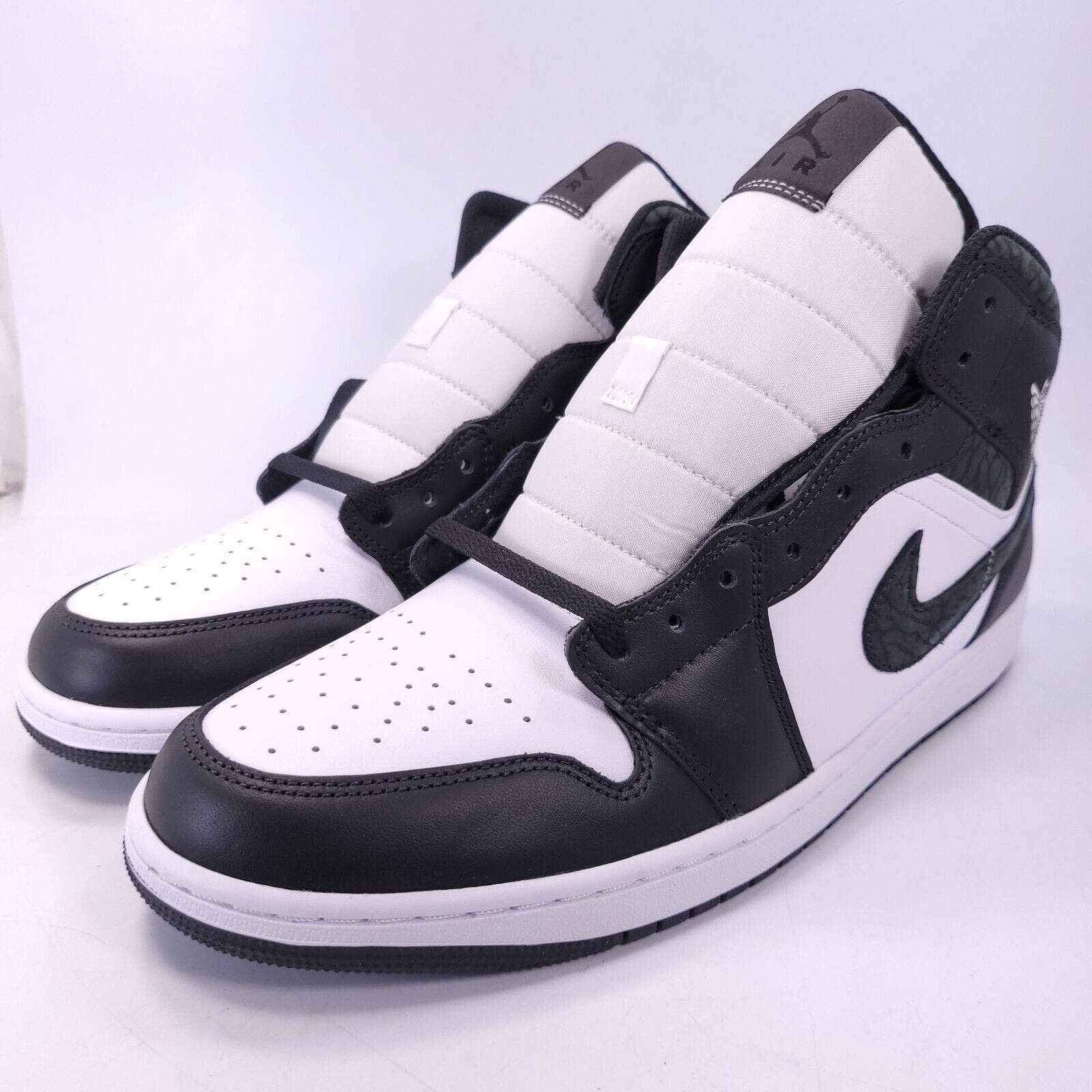 image of Nike Air Jordan 1 Mid Athletic Shoe Mens Size 13 Fb9911-001 in White