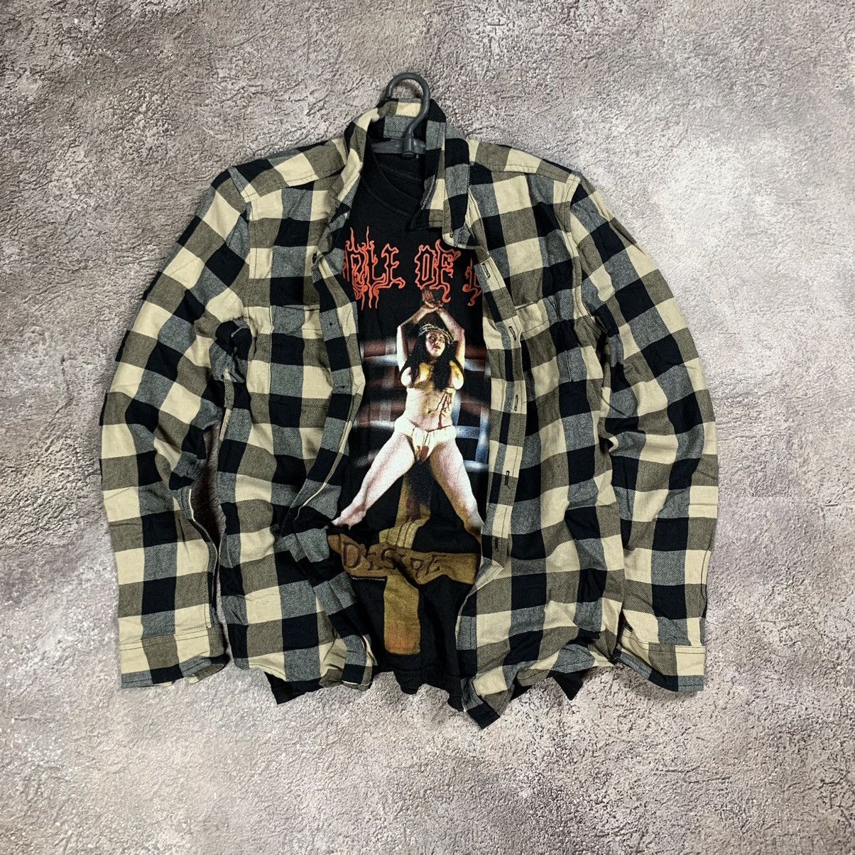 Vintage Vintage 90s Checkered Shirt Graphic Streetwear Grunge Boxy S Size US S / EU 44-46 / 1 - 1 Thumbnail